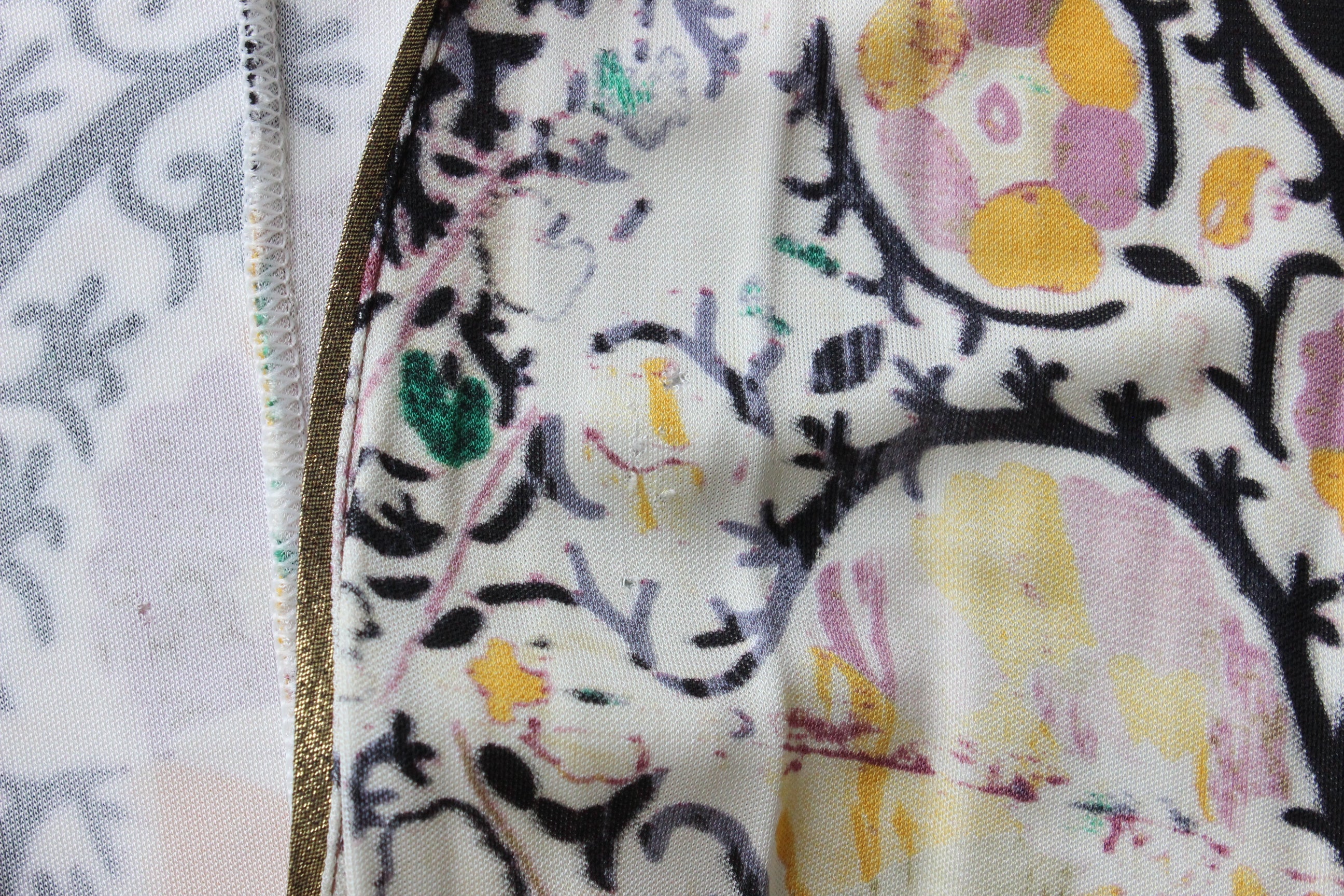 Y2K Cavalli Class Baroque Print Dress