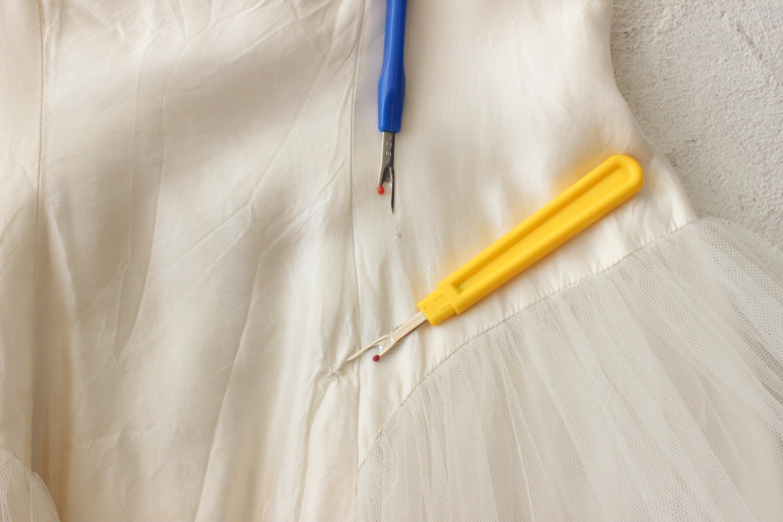 BALLETCORE 1950s Silk & Tulle Hand Made Wedding Dress