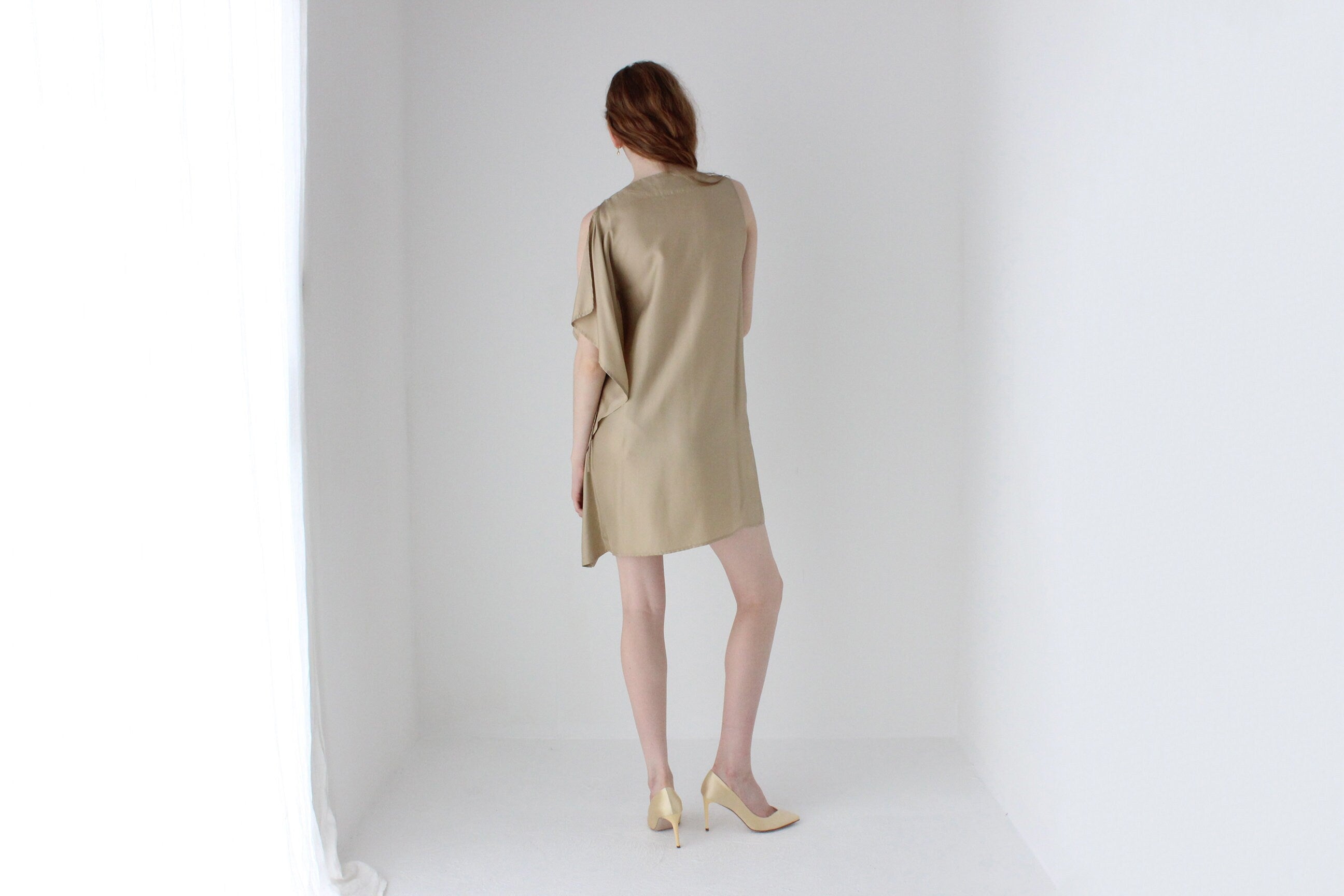 2010s Alexandre Plokhov Pure Silk Asymmetric Mini