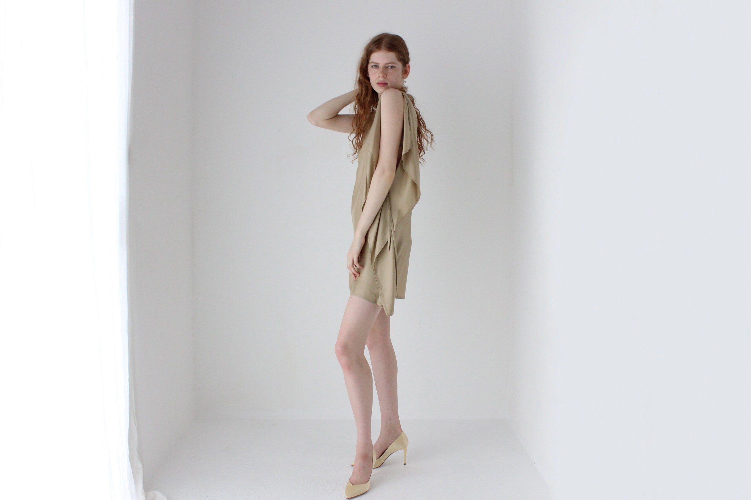 2010s Alexandre Plokhov Pure Silk Asymmetric Mini