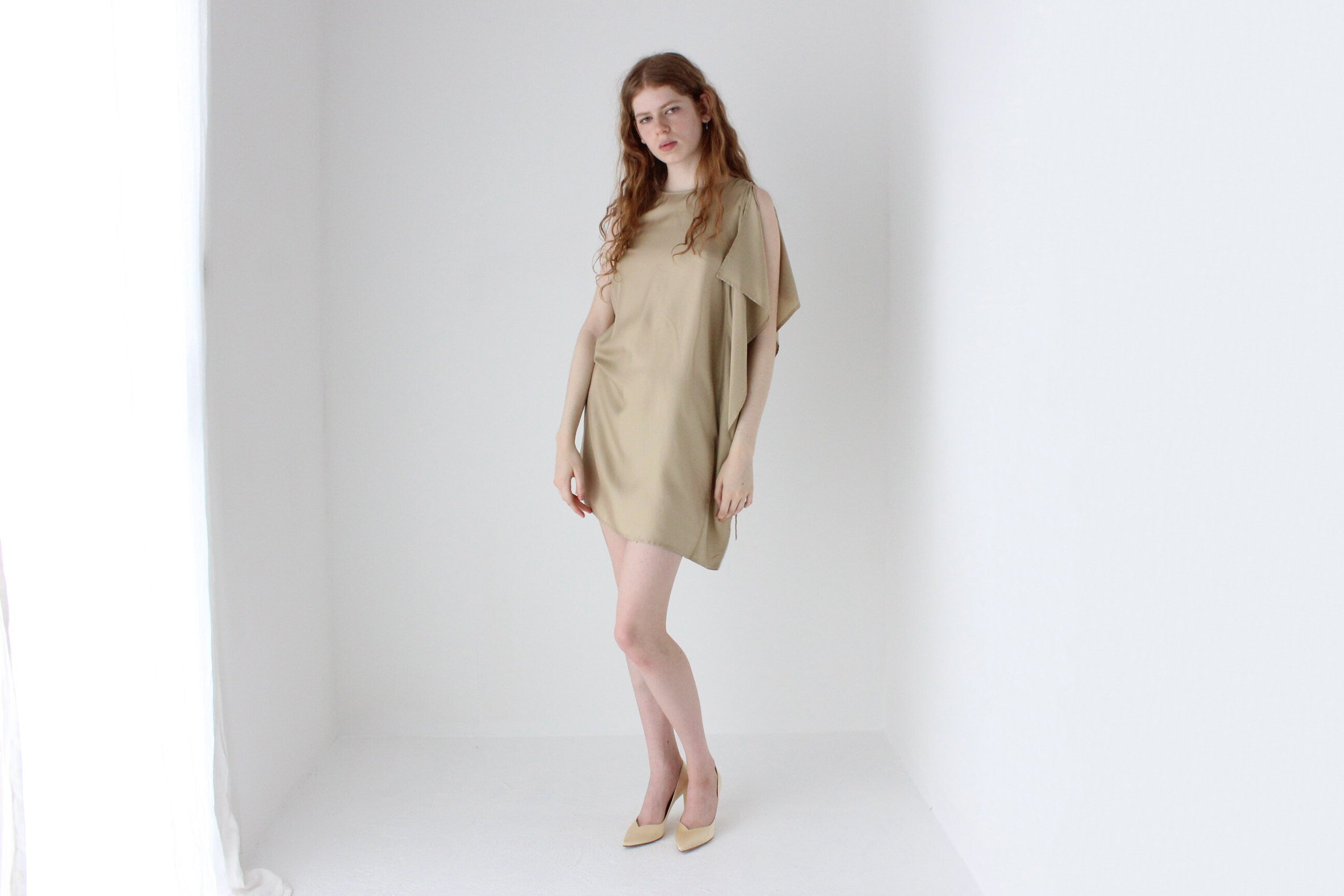 2010s Alexandre Plokhov Pure Silk Asymmetric Mini
