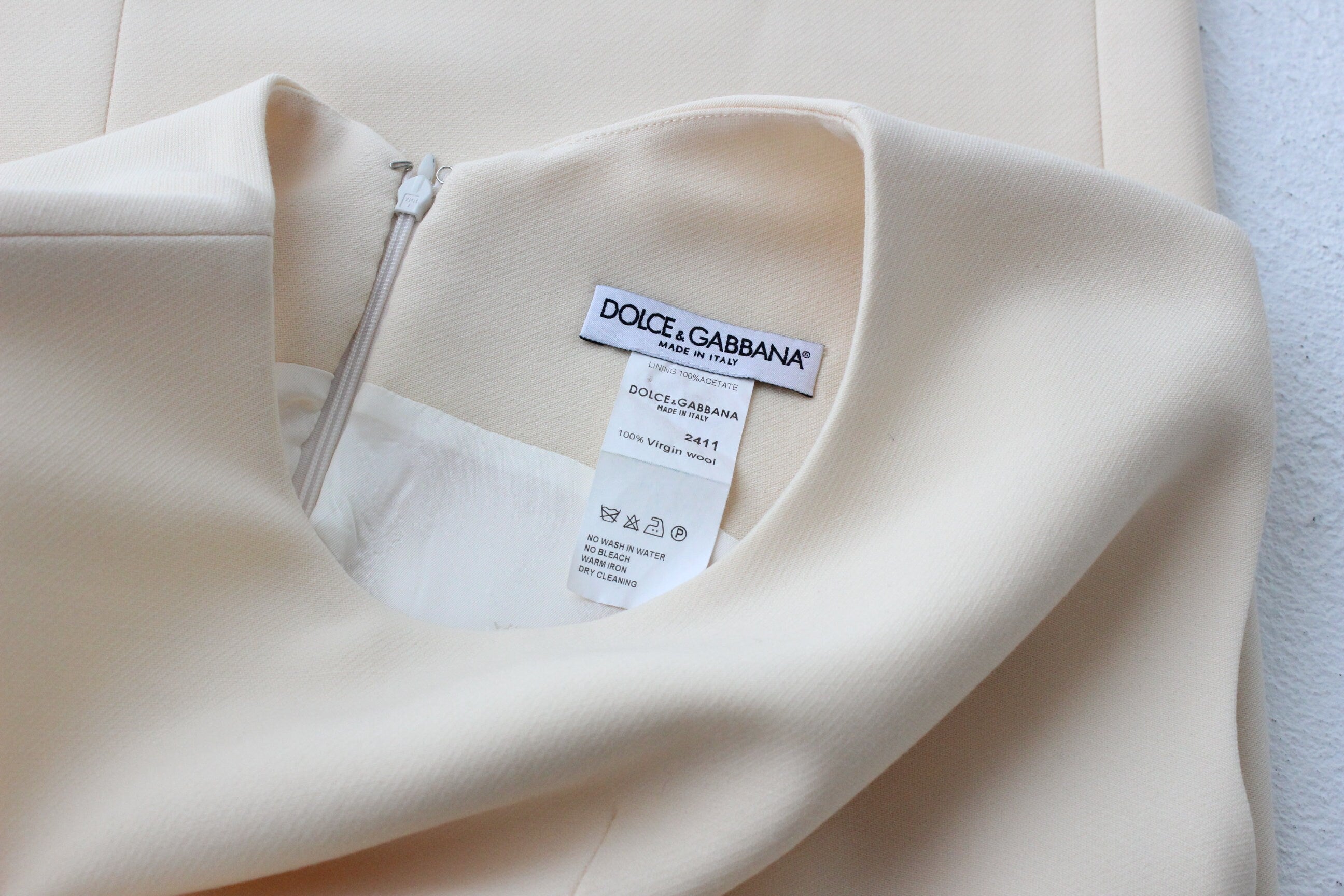 90s Dolce & Gabbana Pure Wool Shift