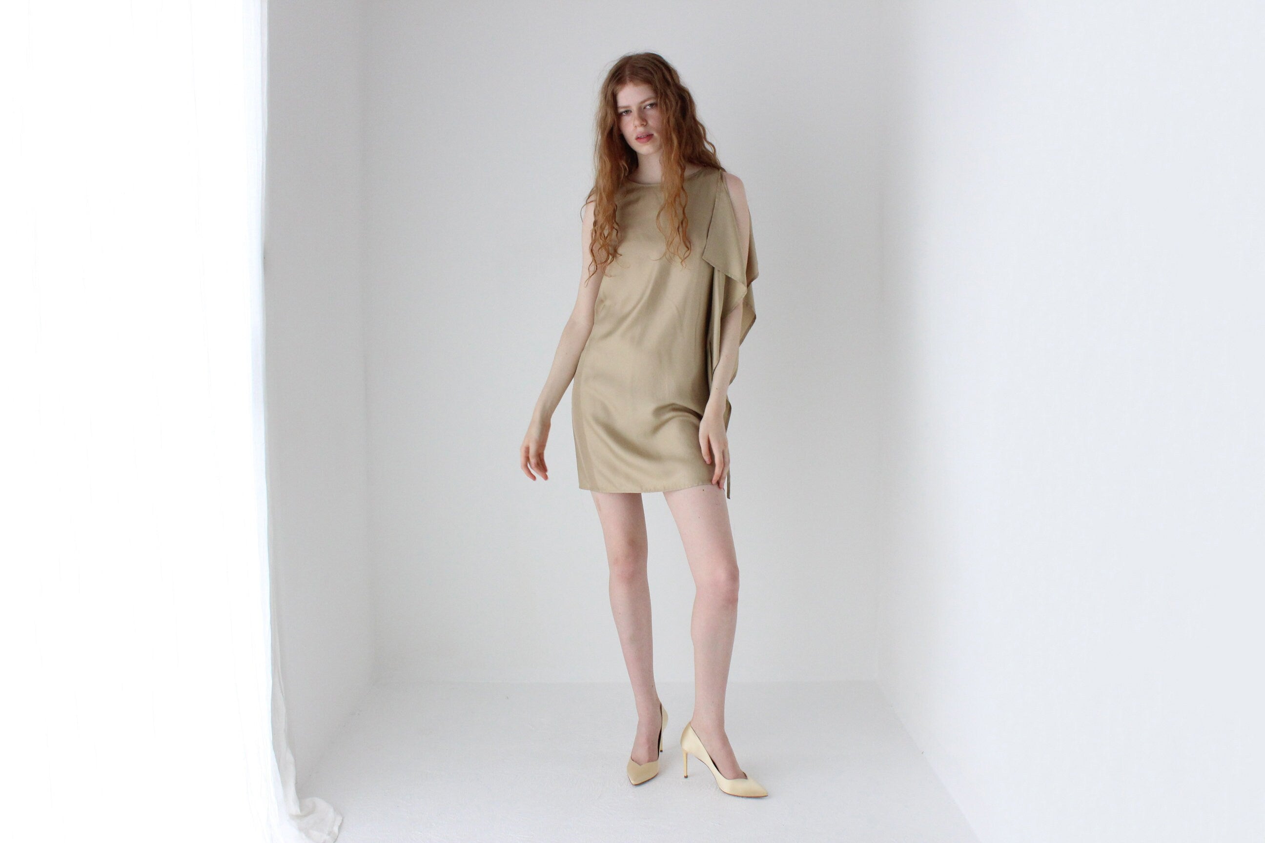 2010s Alexandre Plokhov Pure Silk Asymmetric Mini