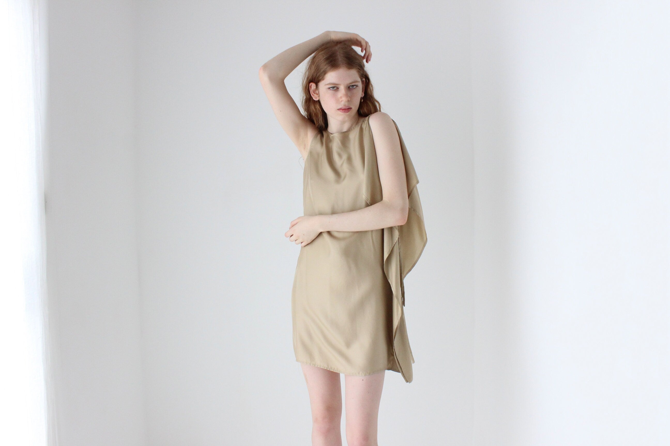 2010s Alexandre Plokhov Pure Silk Asymmetric Mini