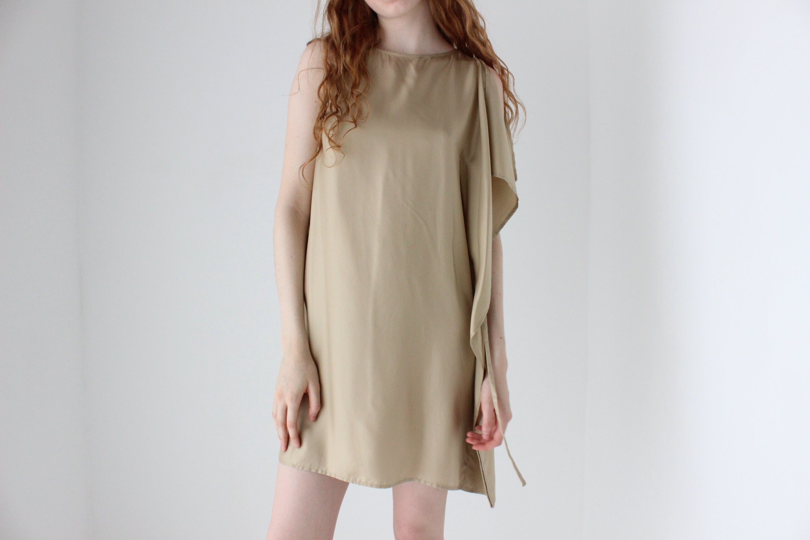 2010s Alexandre Plokhov Pure Silk Asymmetric Mini