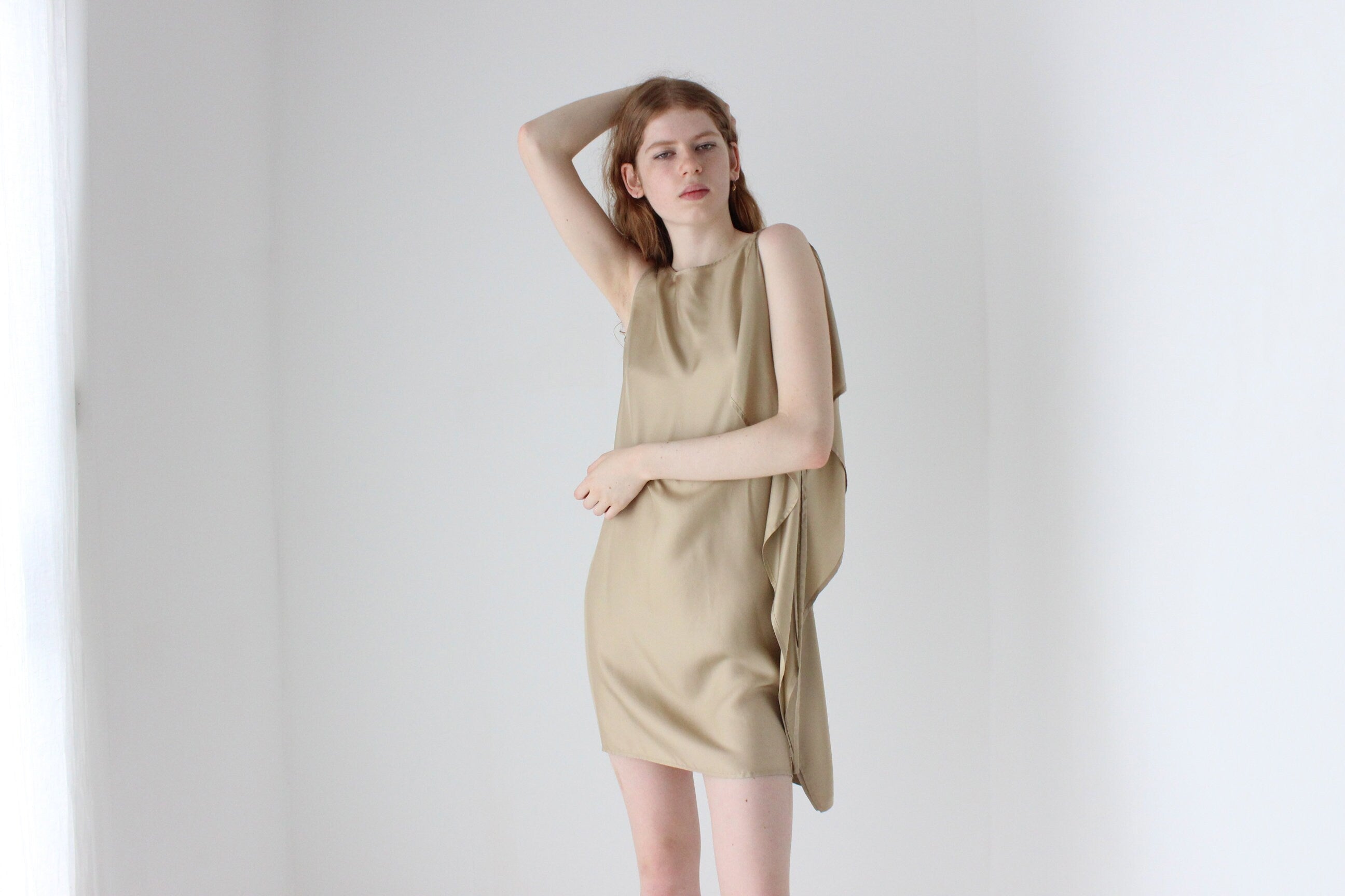 2010s Alexandre Plokhov Pure Silk Asymmetric Mini