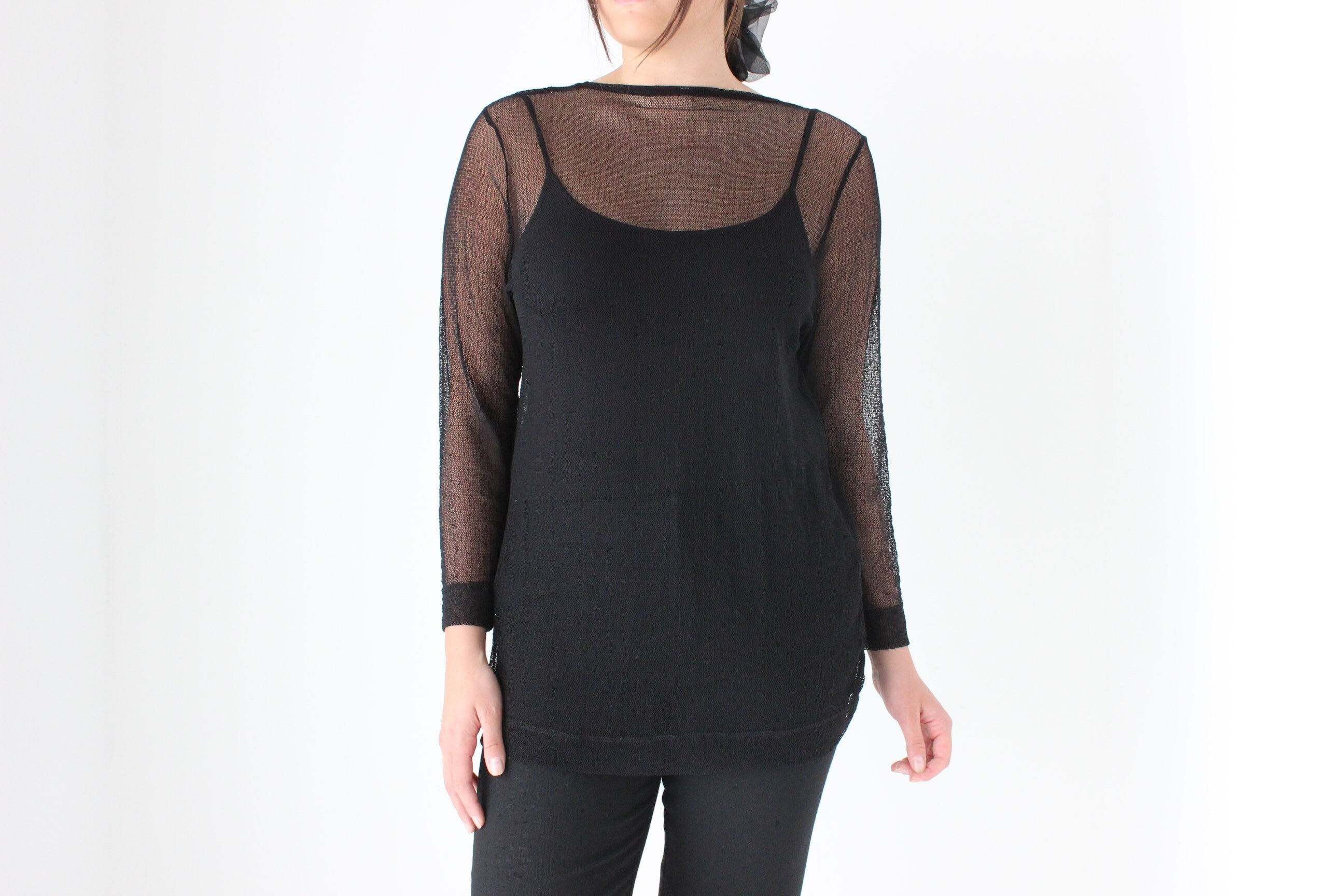 90s Fishnet Mesh Top