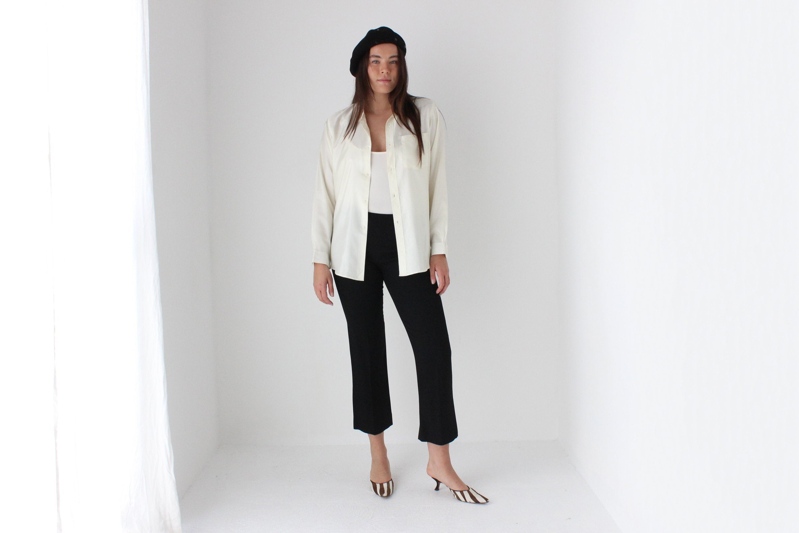 80s Crisp Sateen Shirt