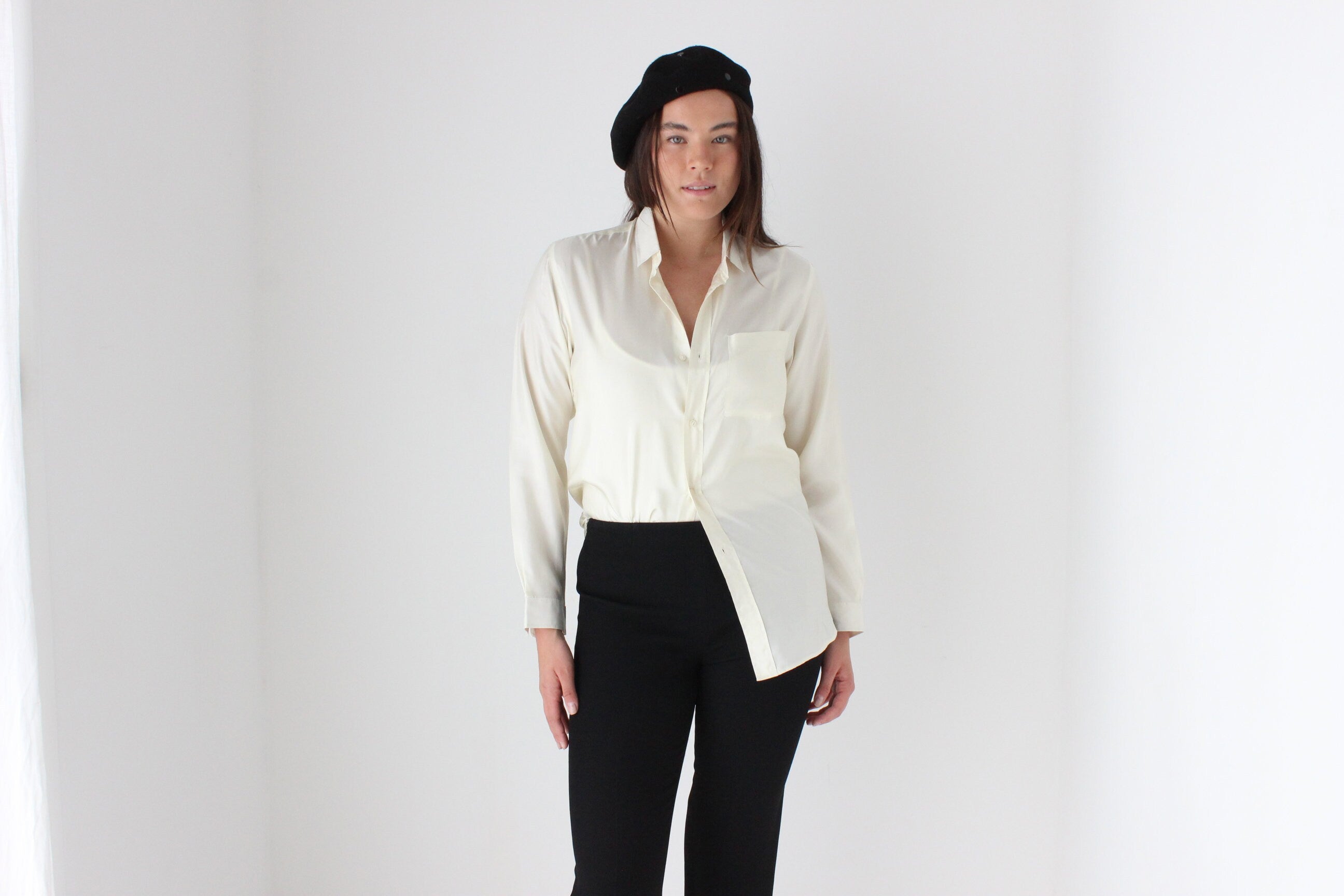 80s Crisp Sateen Shirt