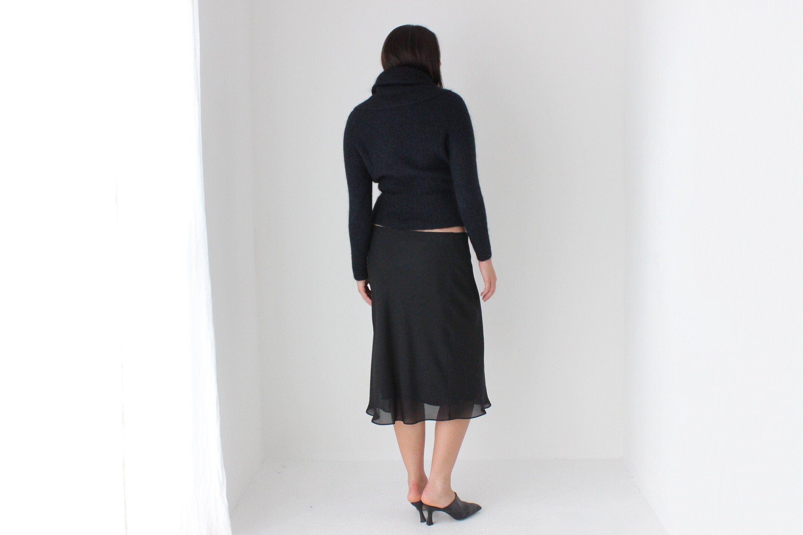 90s Layered Mesh Effortless Slip On Skirt