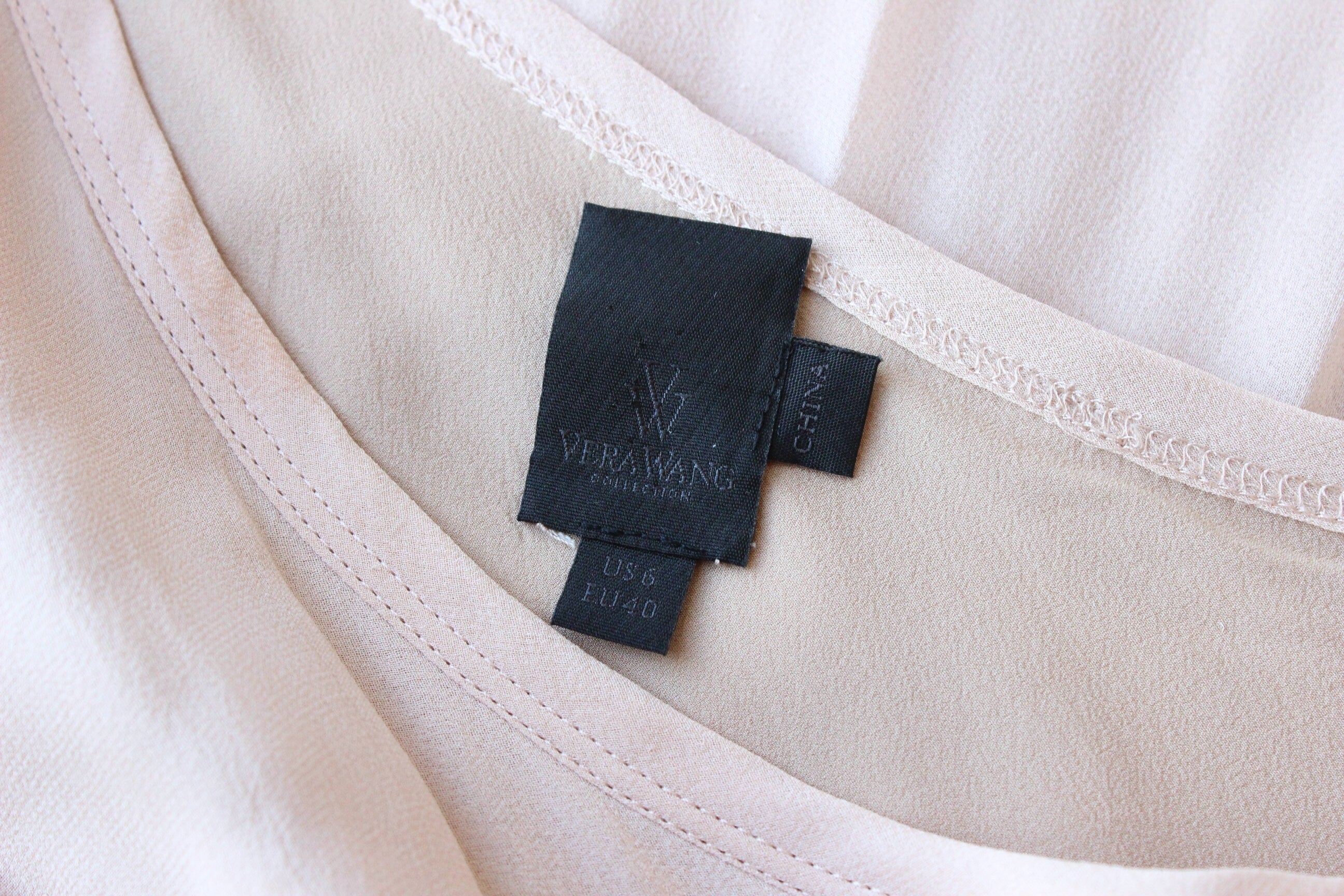 Dreamy 2000s Vera Wang One Shoulder Silk Top