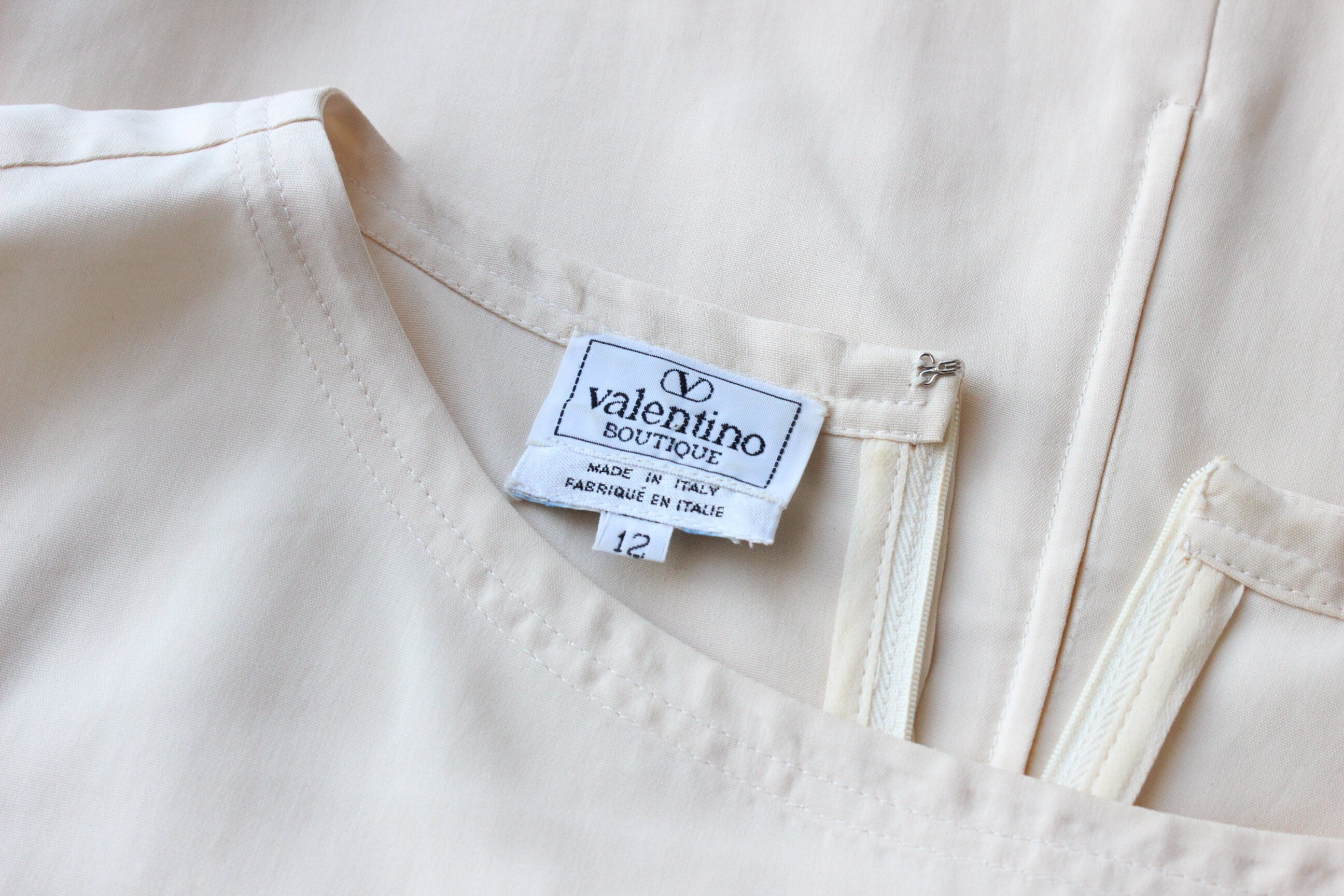 80s VALENTINO Sleeveless Bridal Top