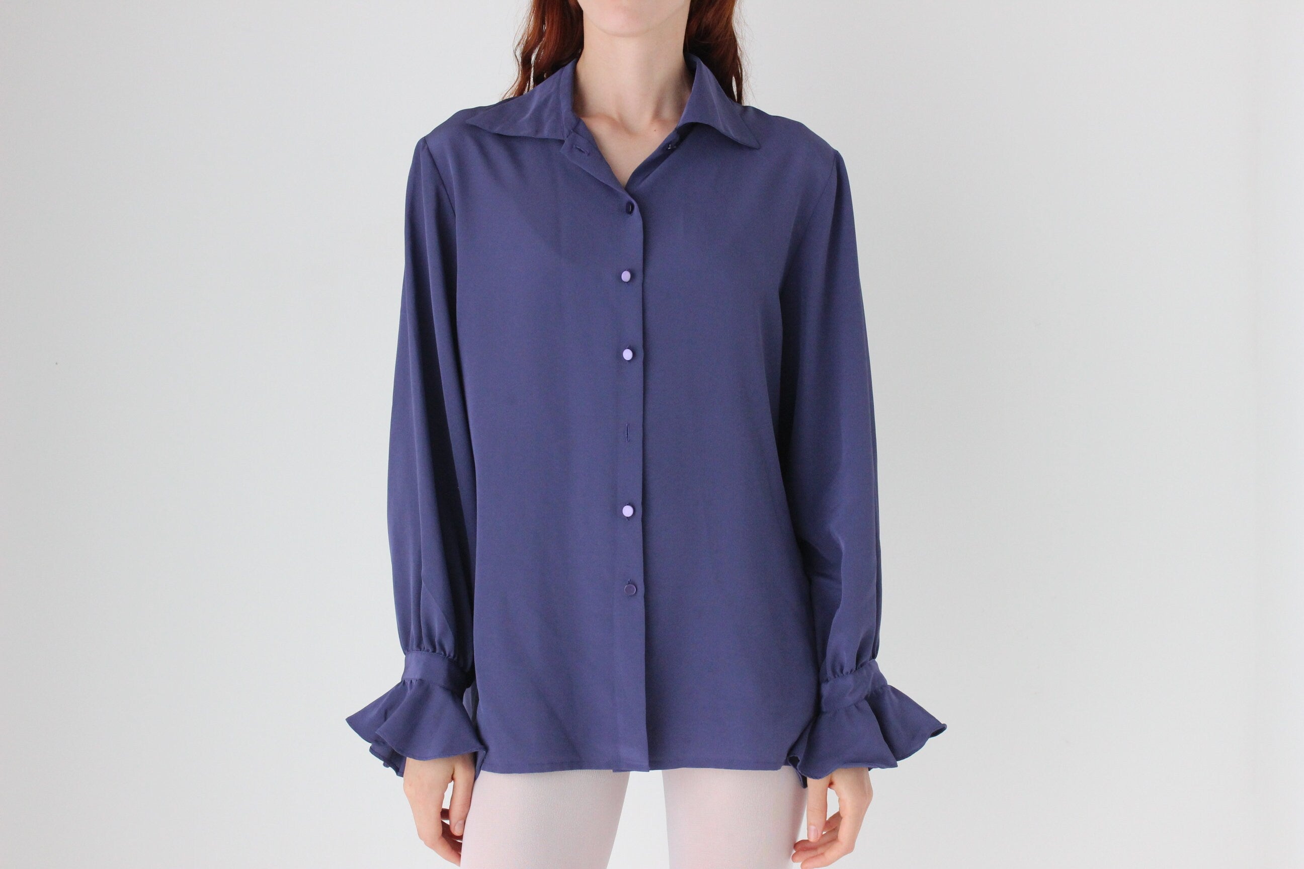 80s Shakespearean Ruffle Frill Wrist Shirt