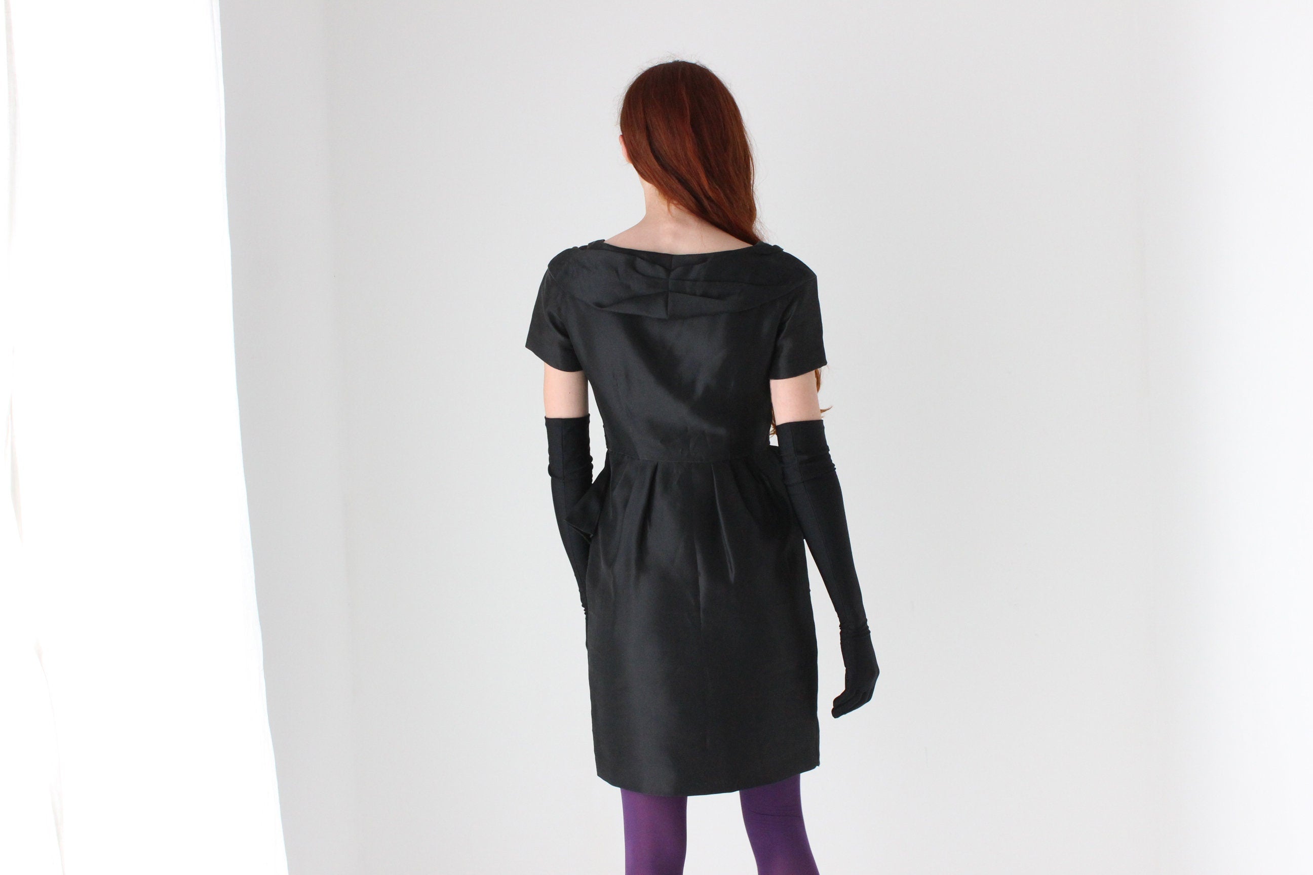 80s MOSCHINO COUTURE Romantic Sculptural Peplum Dress