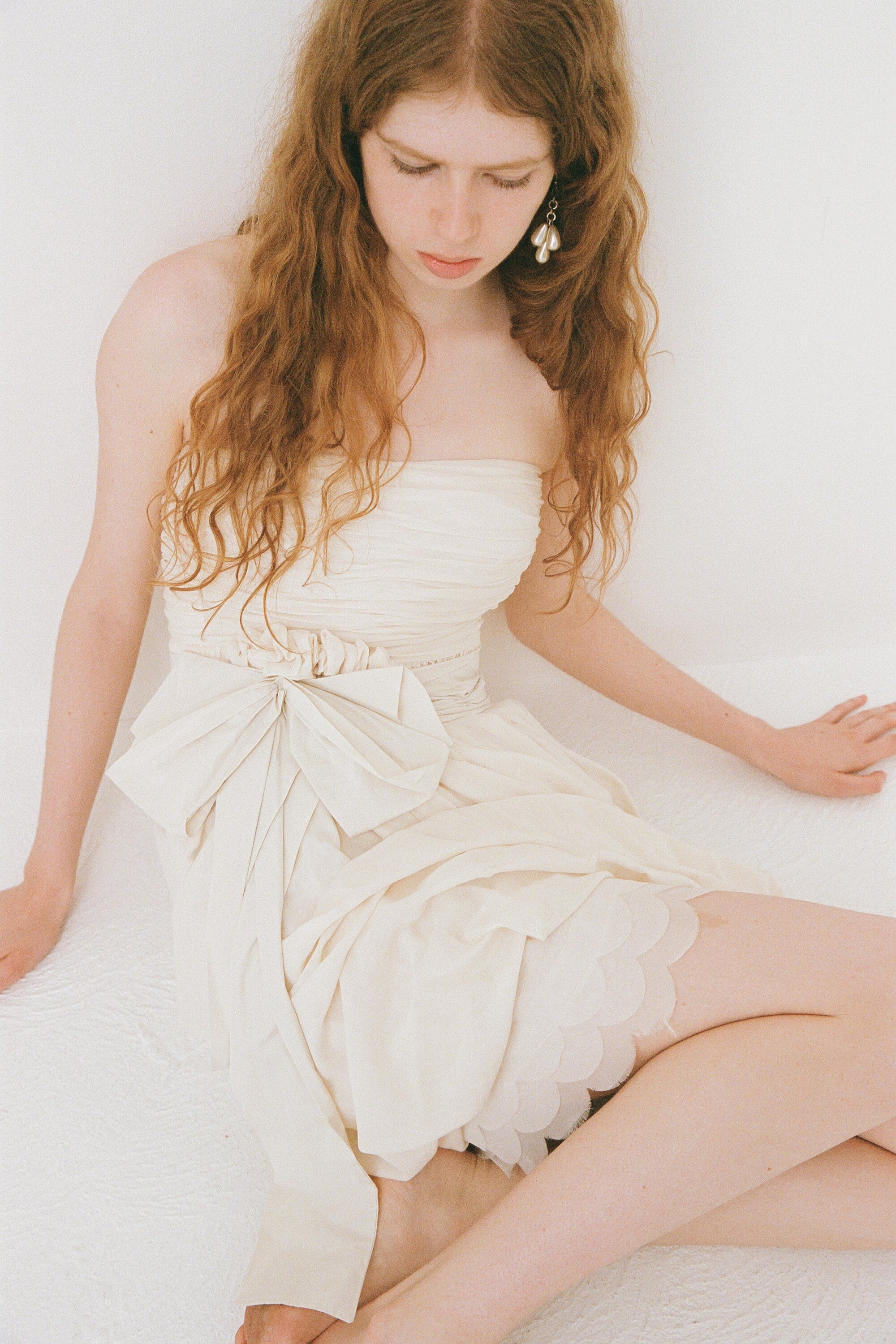2006 Chloé by Phoebe Philo Silk Bustier Bubble Dress