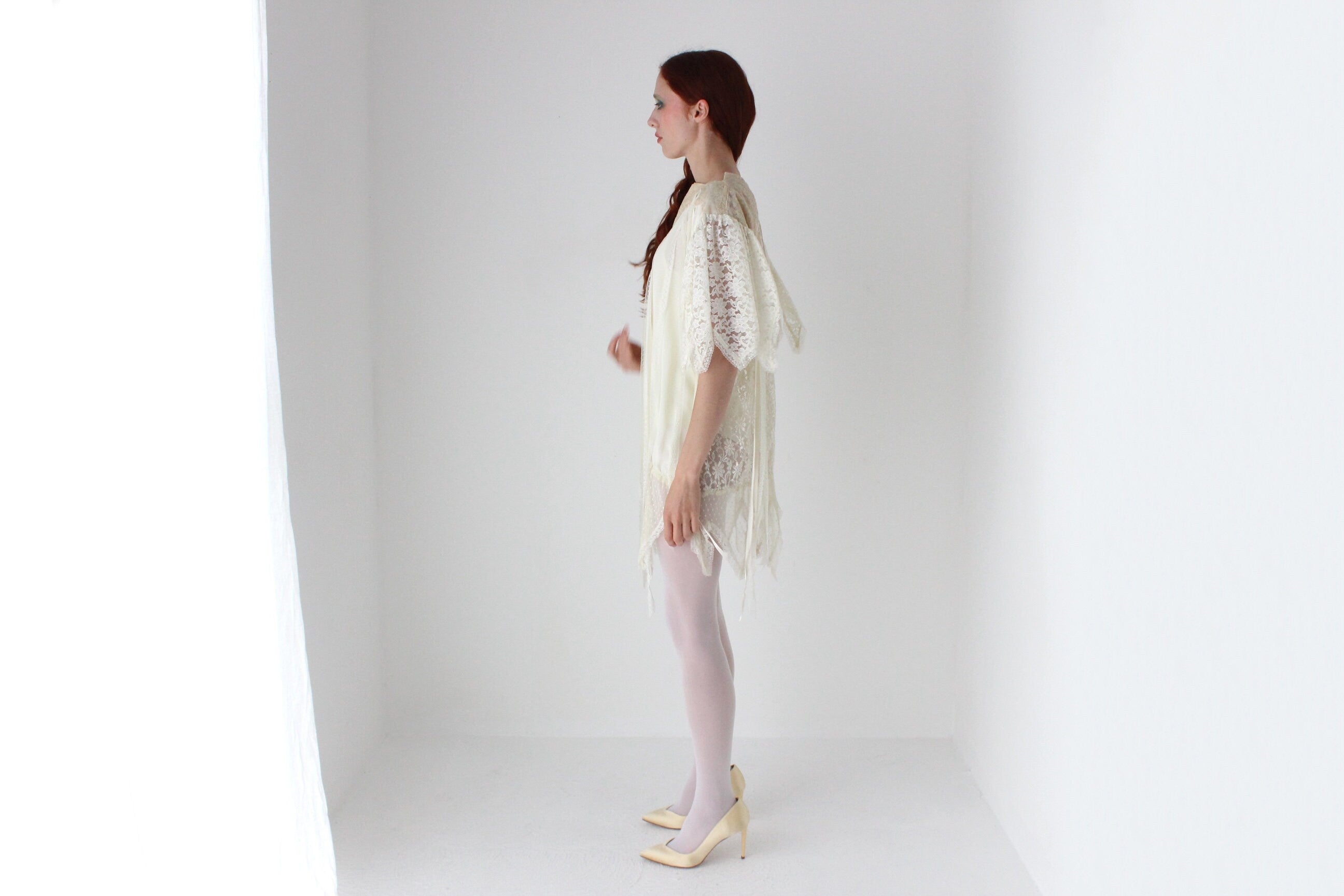 80s 'Cottage Blossom' Romantic Fairy Top / Mini