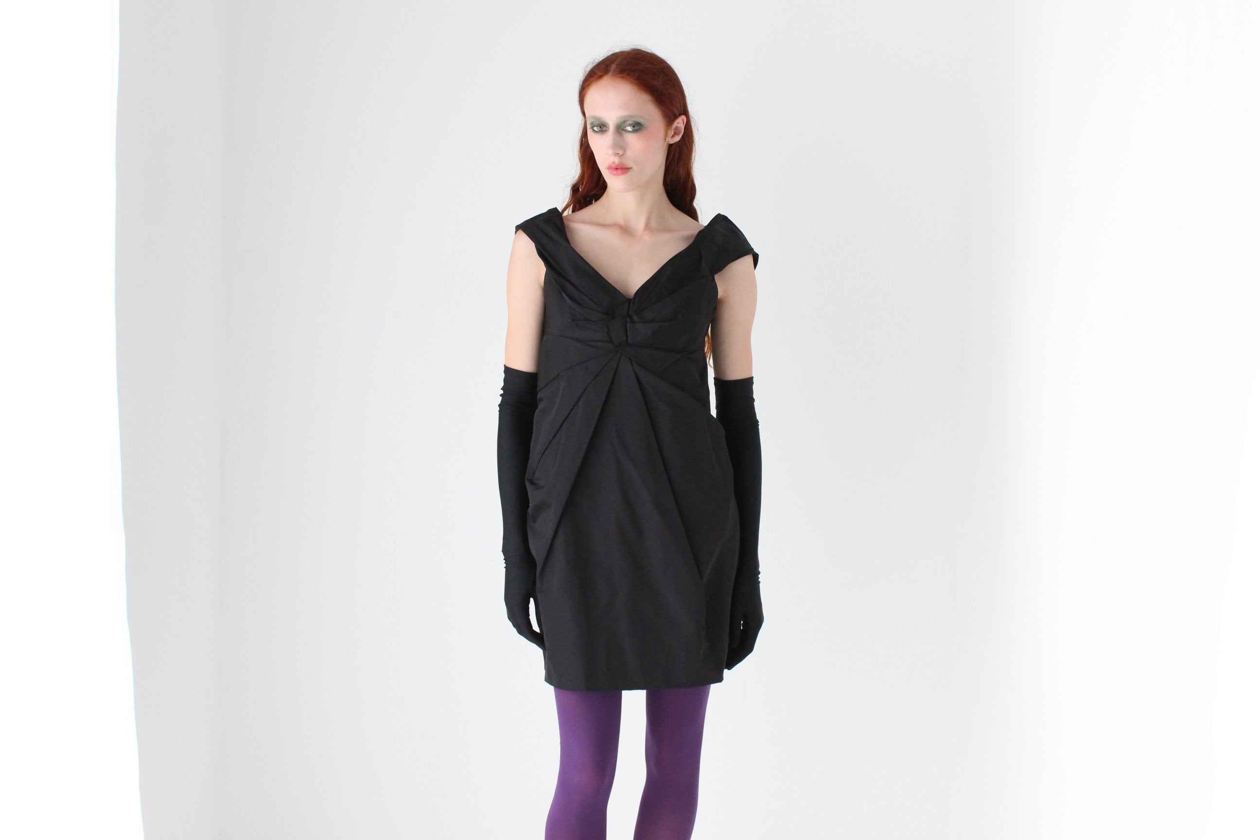 MARC JACOBS Silk Taffeta Y2K Sculptural Bubble Romantic Mini