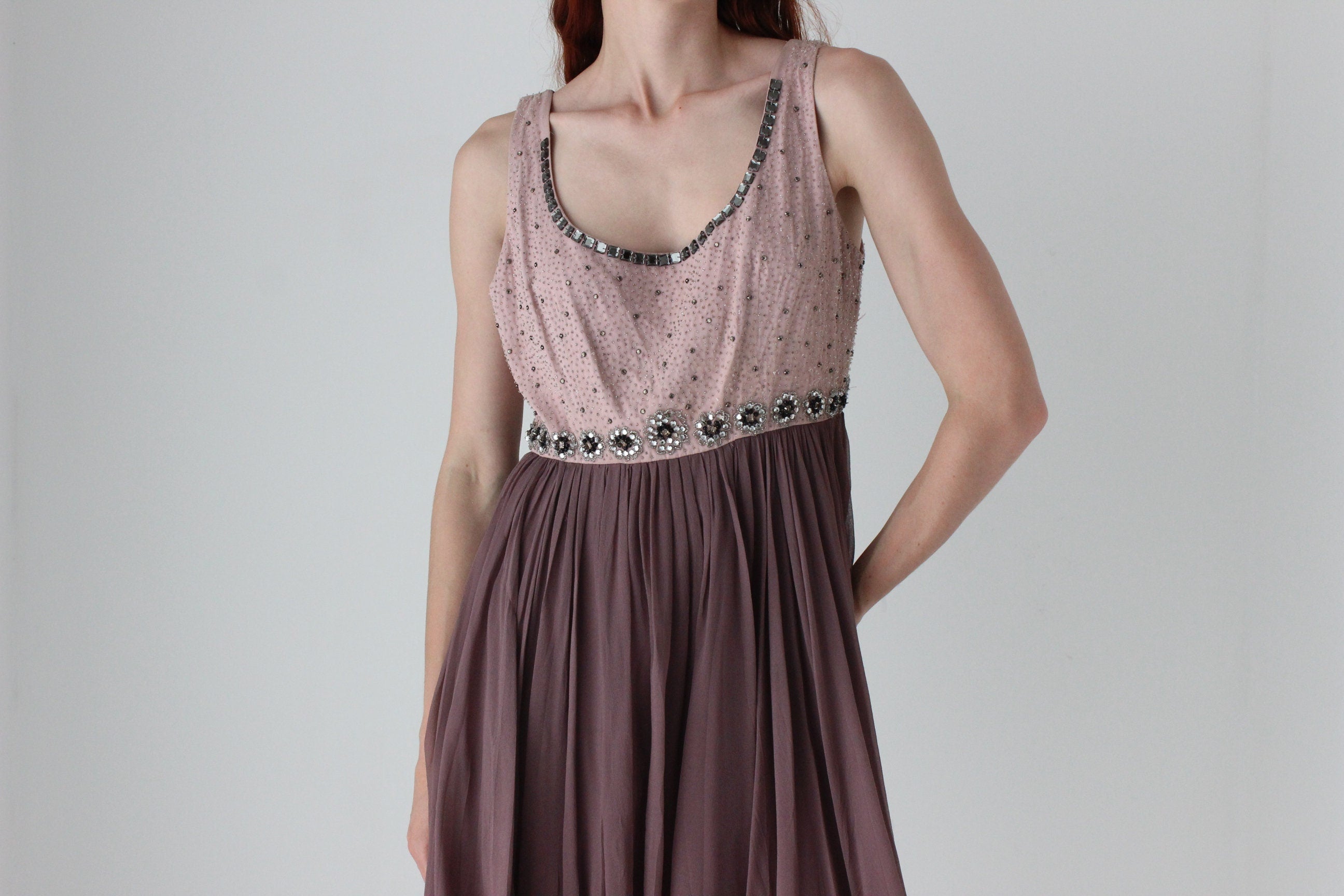 2000s Alannah Hill Silk Beaded Babydoll Dress