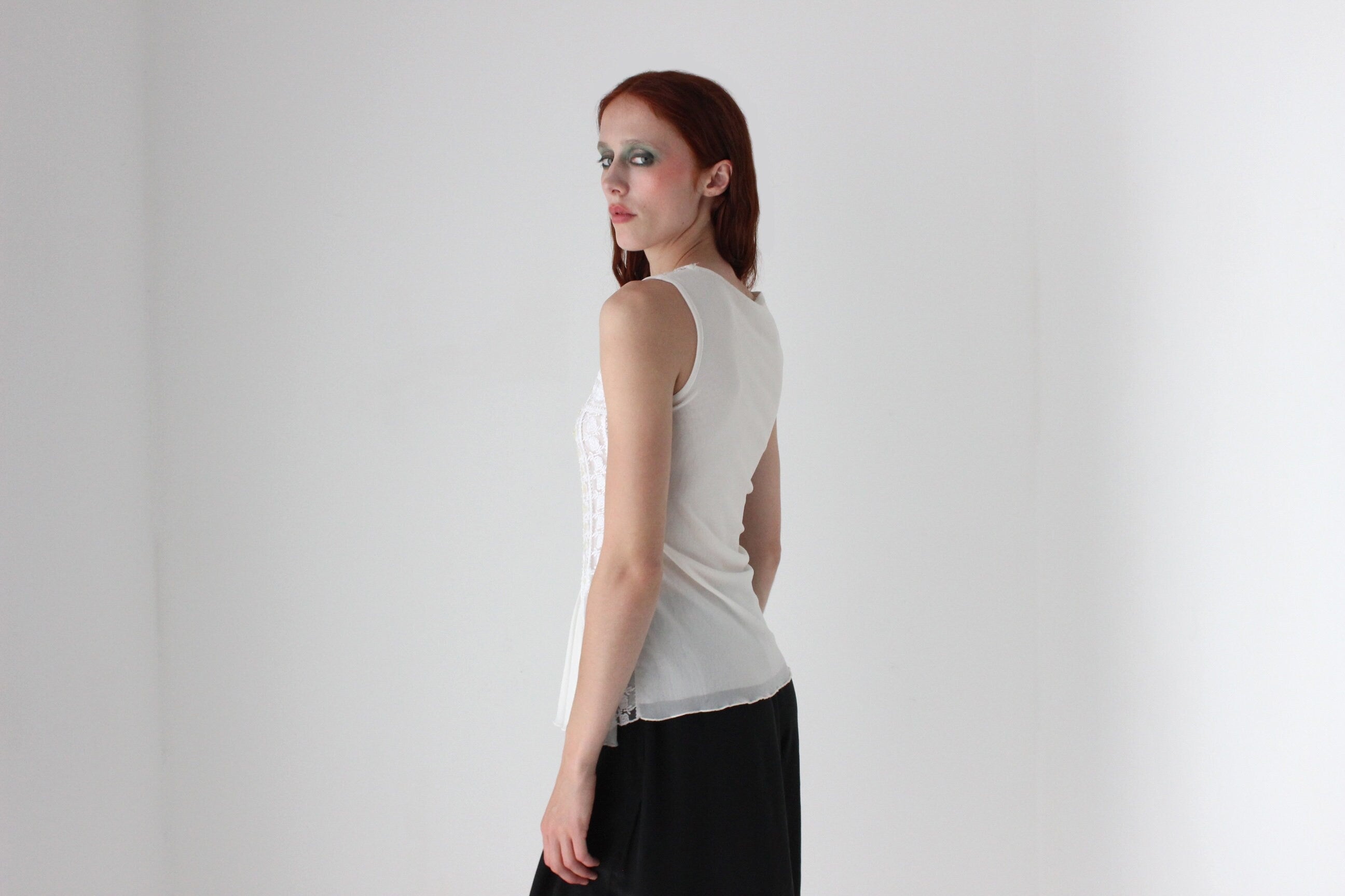 Y2K Mesh Fairy / Renaissance / Medieval Corset Top