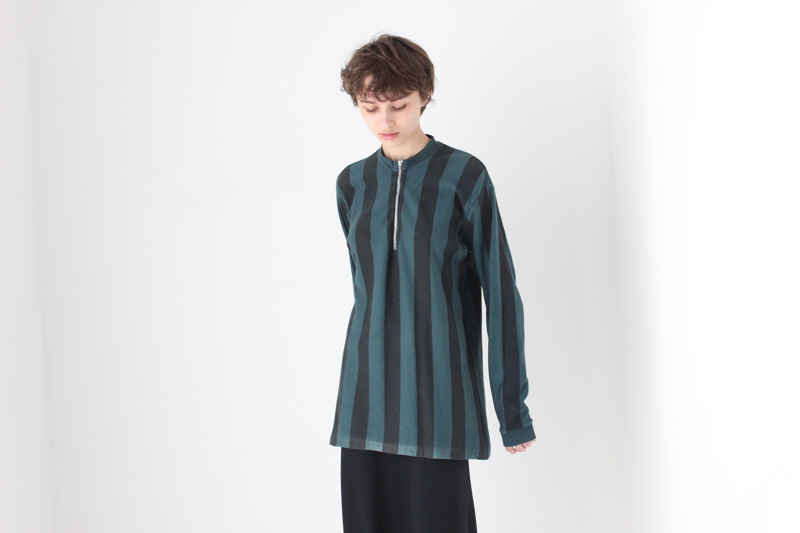 90s Marcs Striped Cotton Long Sleeve Jersey Sweatshirt