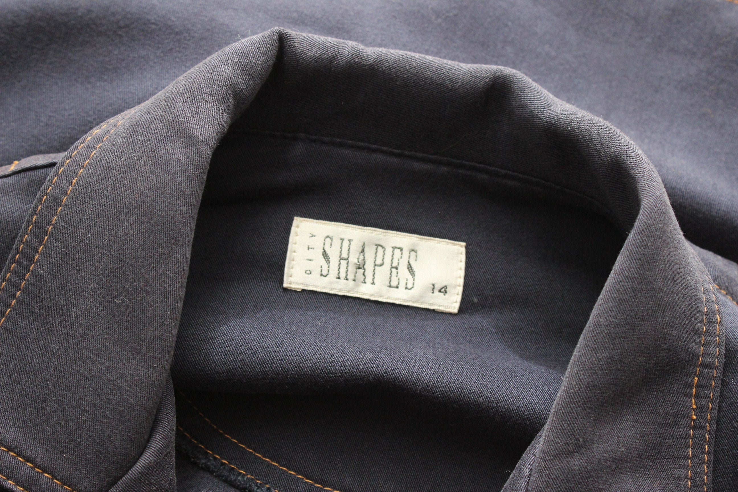 90s Midnight Blue Boxy Unisex Multi Pocket Jacket