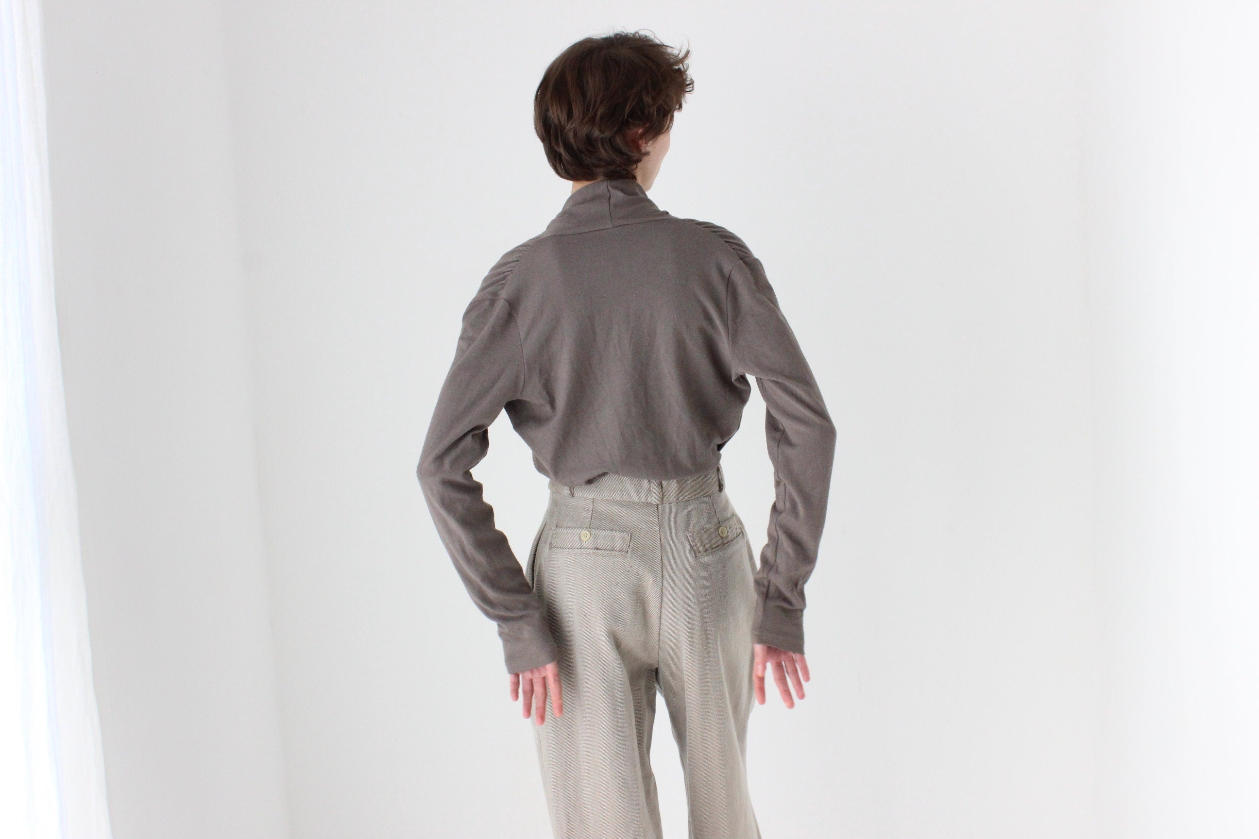 2000s Plunge / Wrap Knit Top