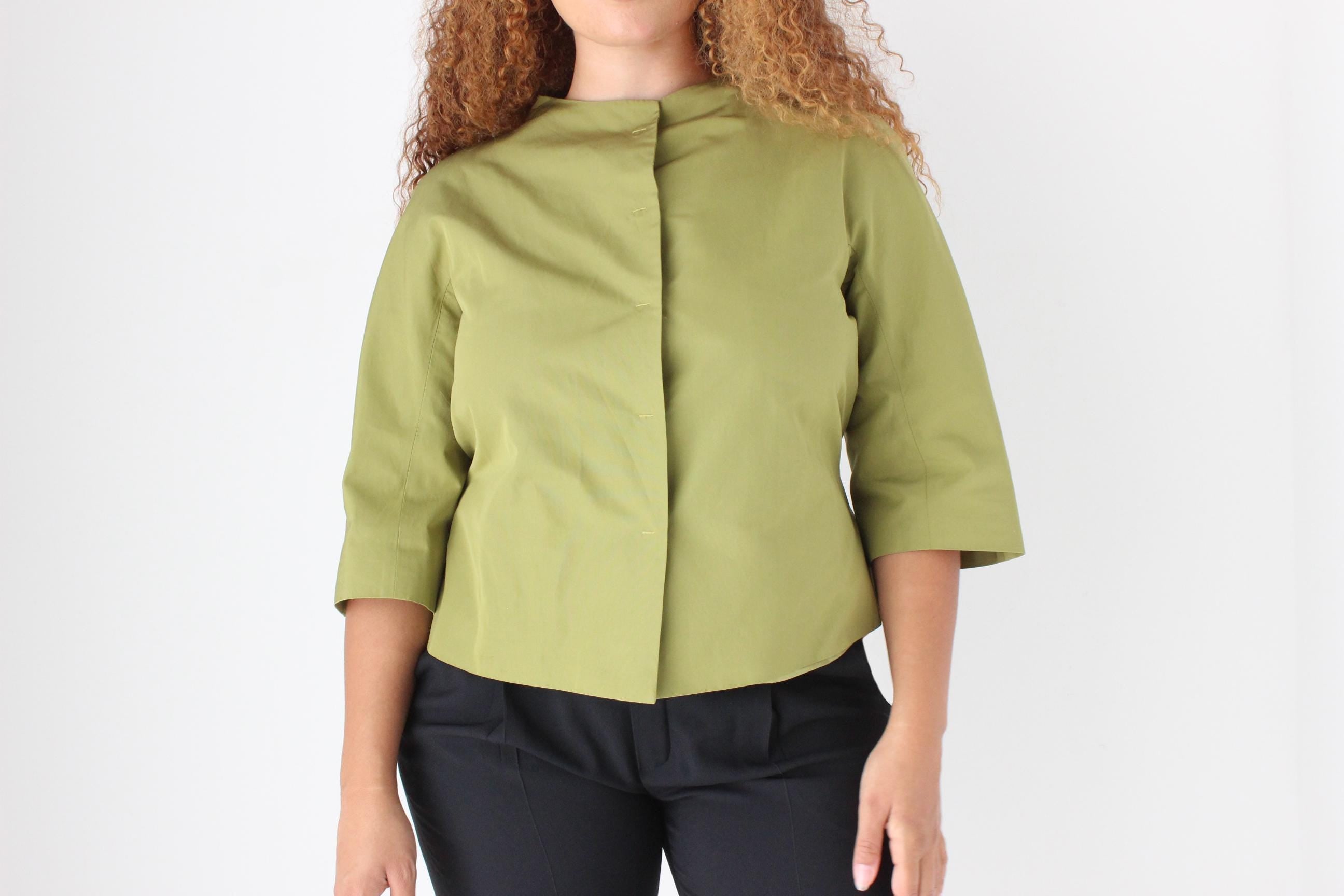 2000s Moschino Silk Taffeta Opera Top