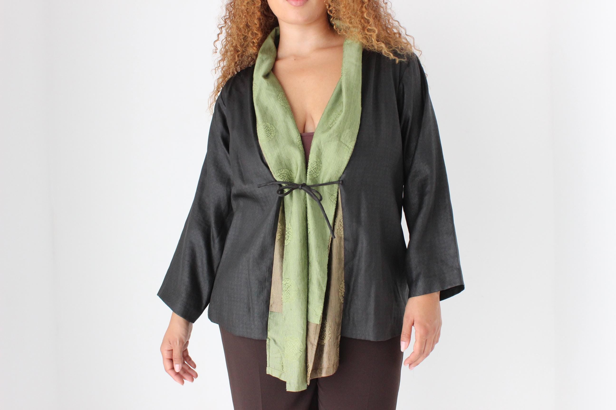 90s Layered Kimono Robe Top