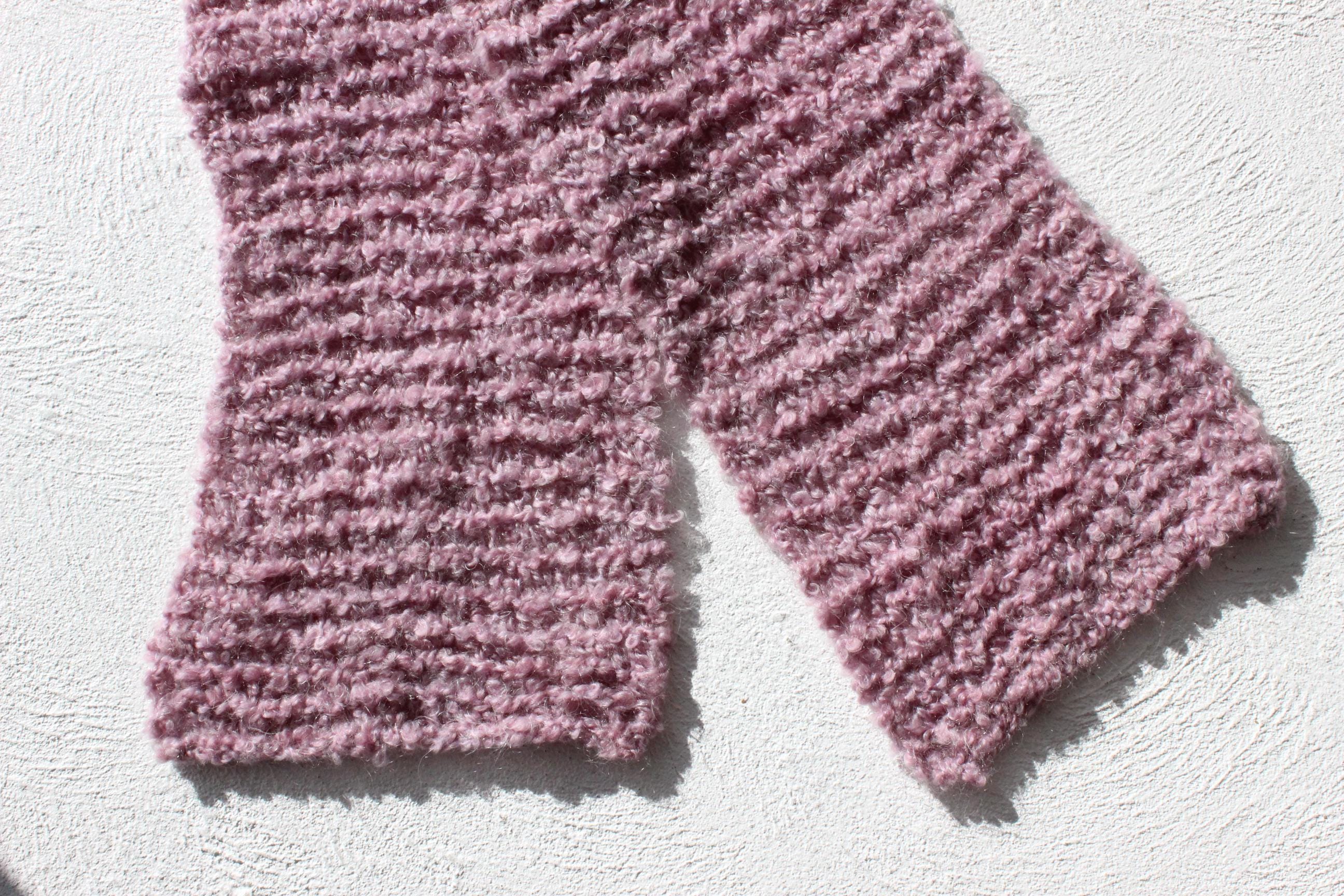 Hand Knit Pastel Soft & Chunky Scarf