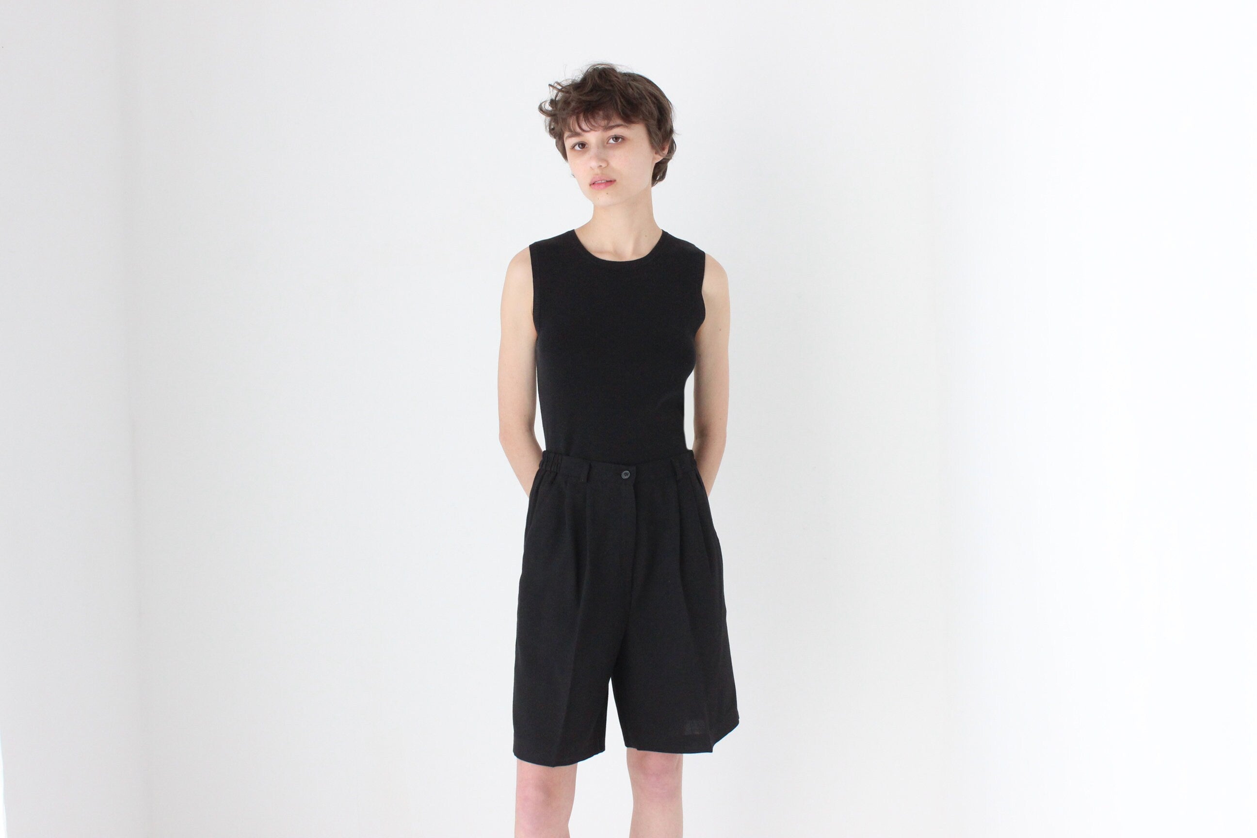 Minimal 90s Longer Length Bermuda Shorts