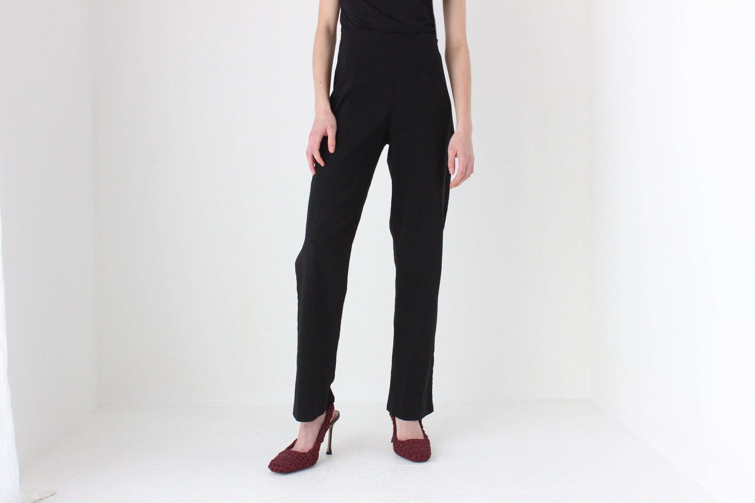 Sexy Y2K Lycra Blend Slim Fit Pants