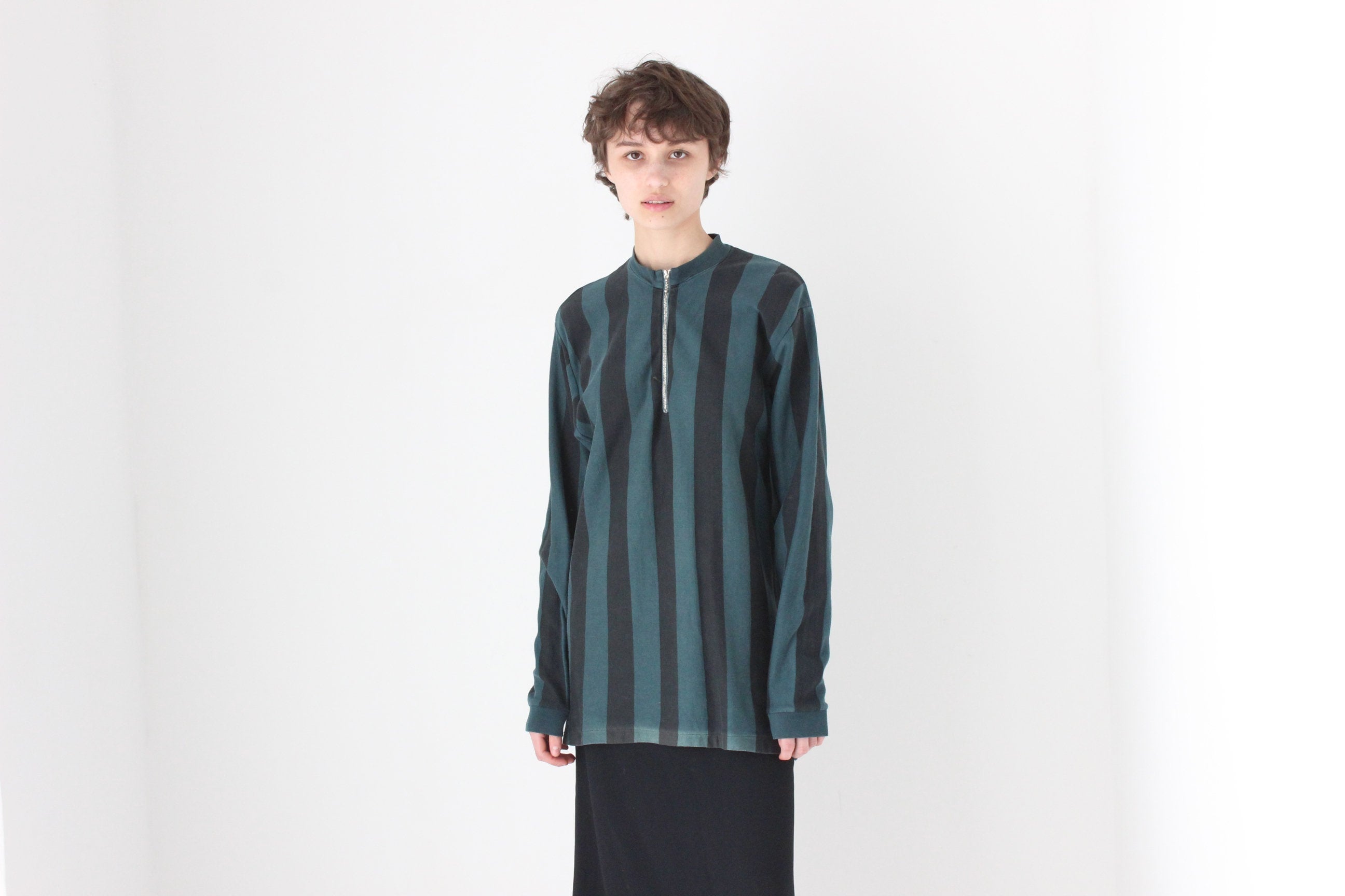 90s Marcs Striped Cotton Long Sleeve Jersey Sweatshirt