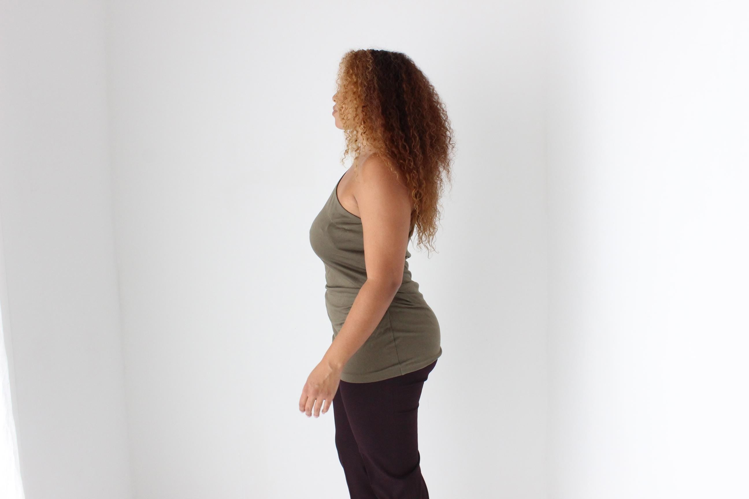 2000s Diane Von Furstenberg Olive Silk Jersey One Shoulder Top