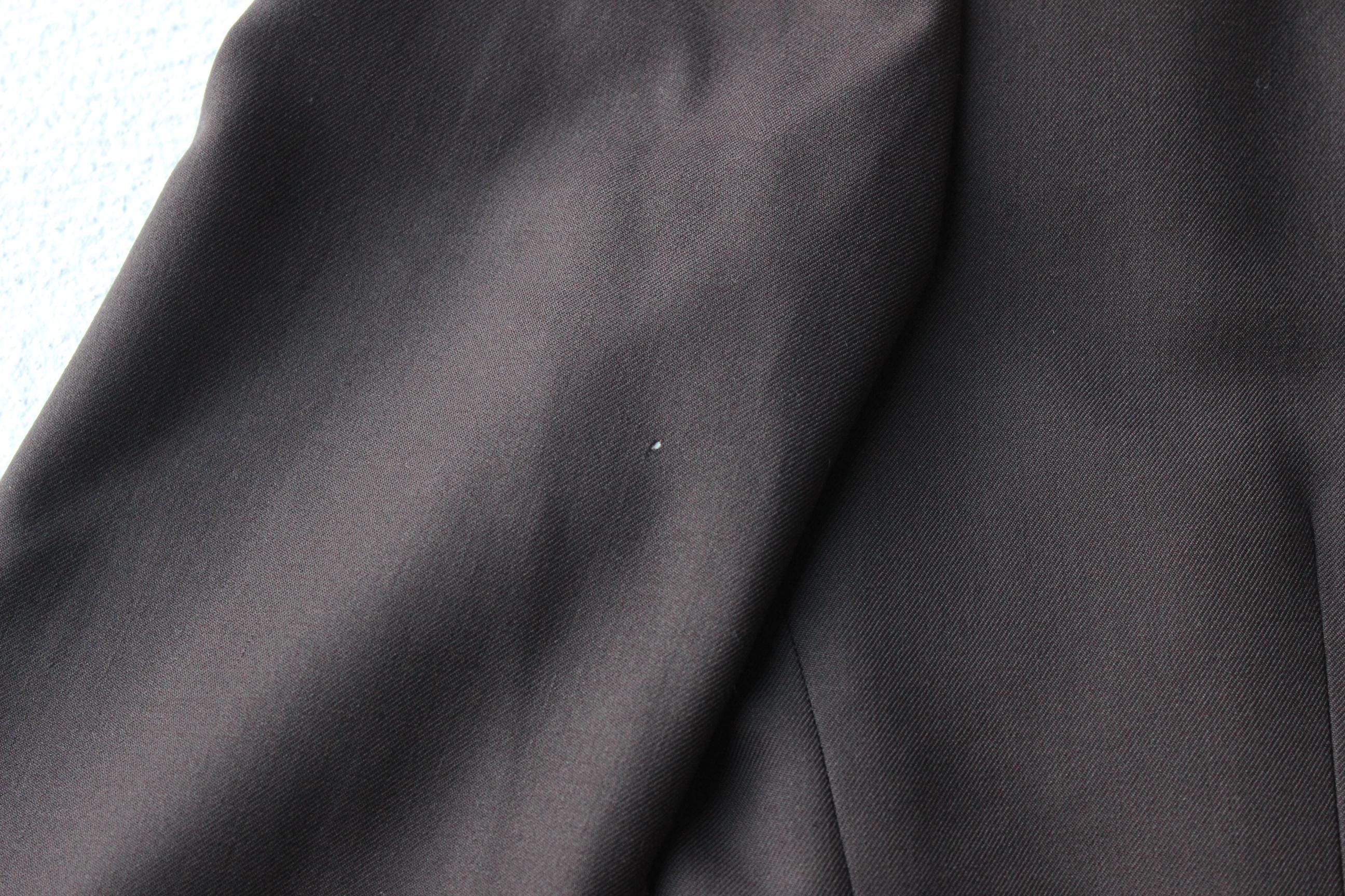 80s Yves Saint Laurent Chocolate Wool Men's Suit Blazer