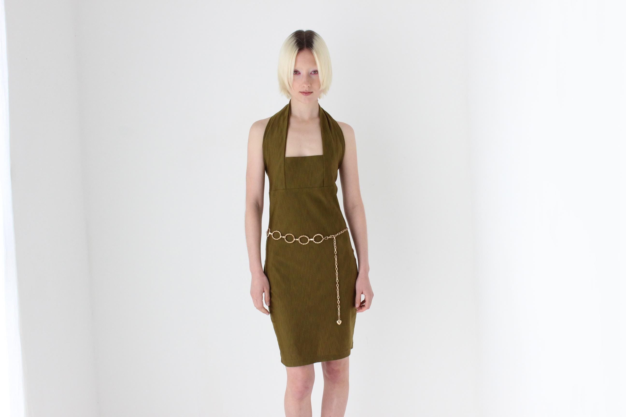 80s Disco Gold Metal Chain Link Belt