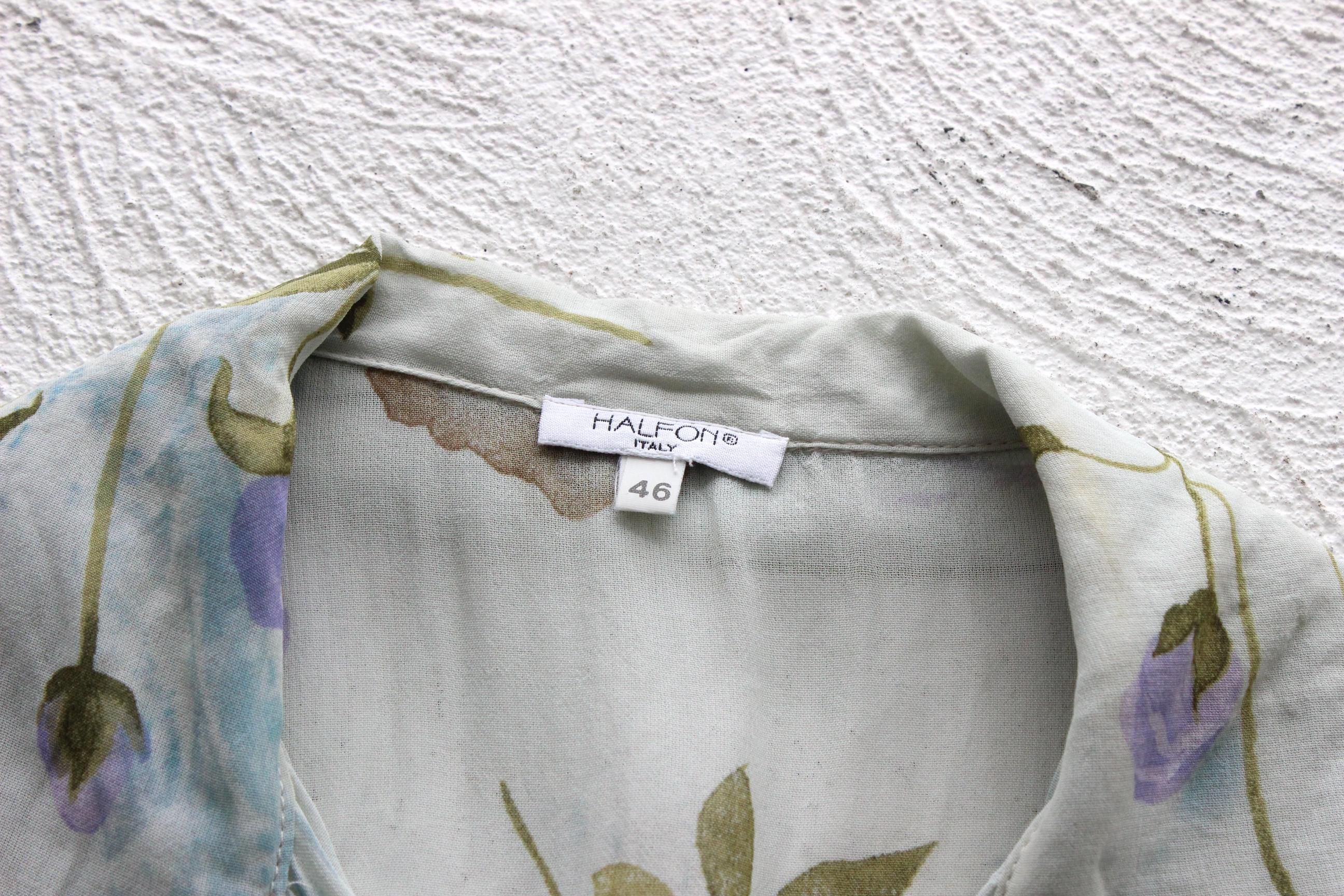 90s Italian Pastel Floral Vest Top