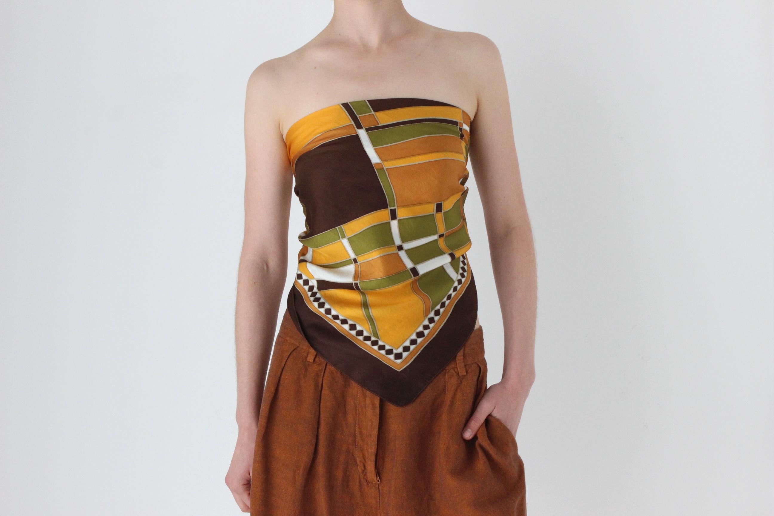 70s German Silk Scarf