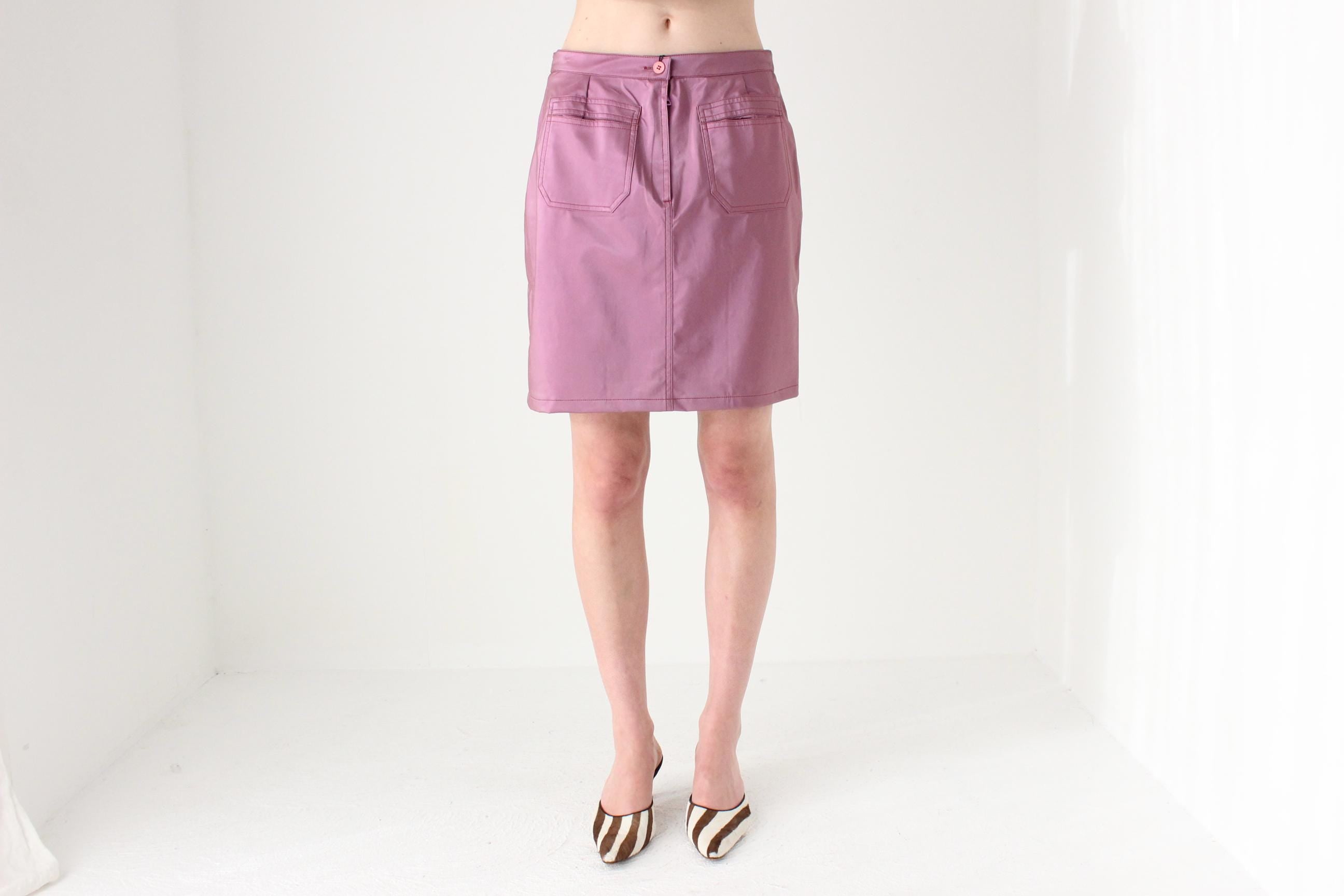 90s 'Hot Shot' Italian Vintage PVC Mini Skirt