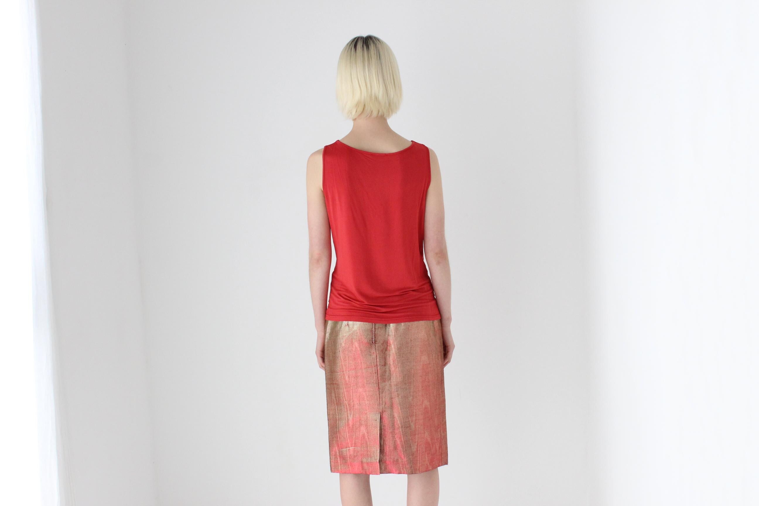 Y2K Slinky Draped Cowl Neck Disco Top