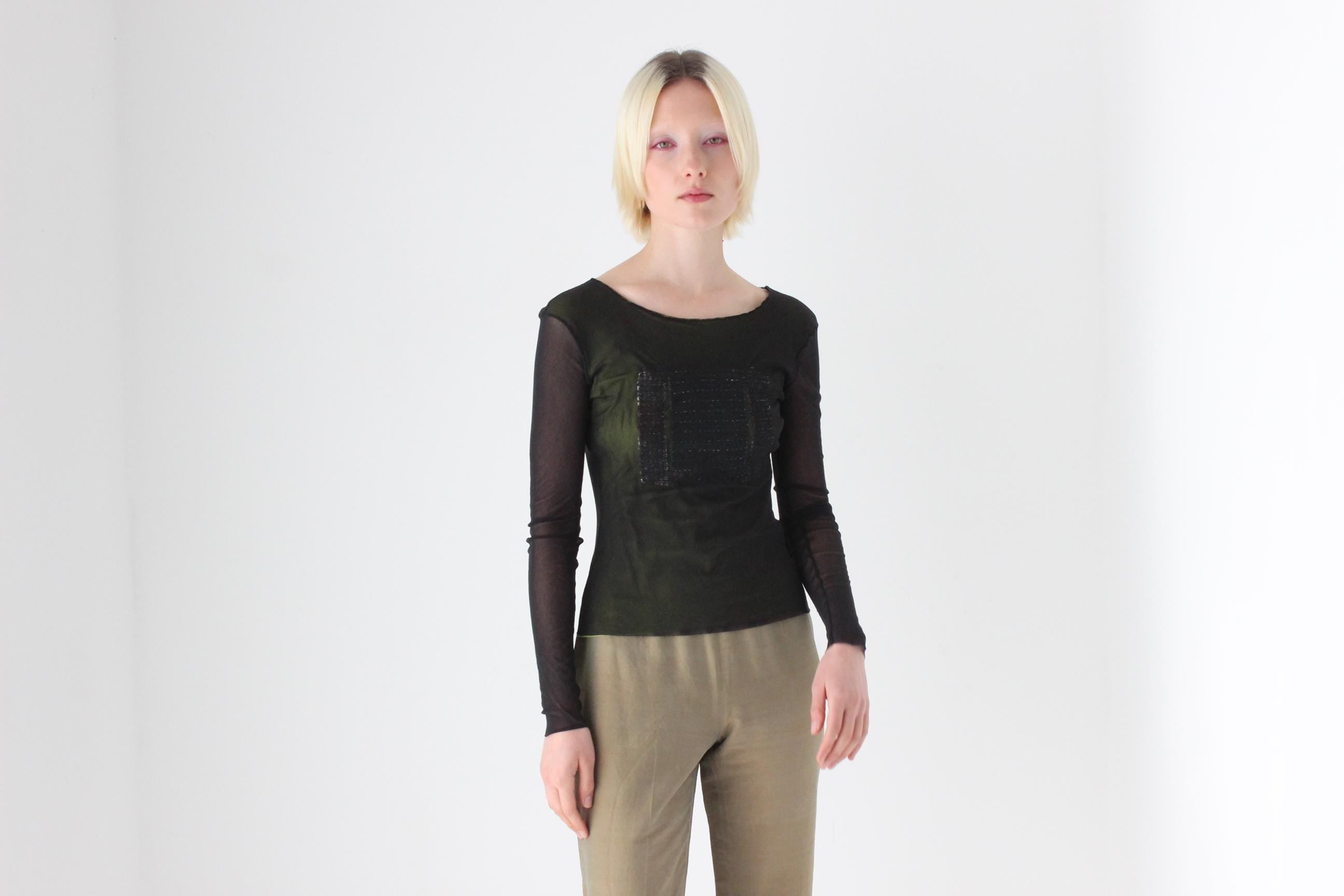 Y2K Mesh Top by Cult Italian Label Sisley