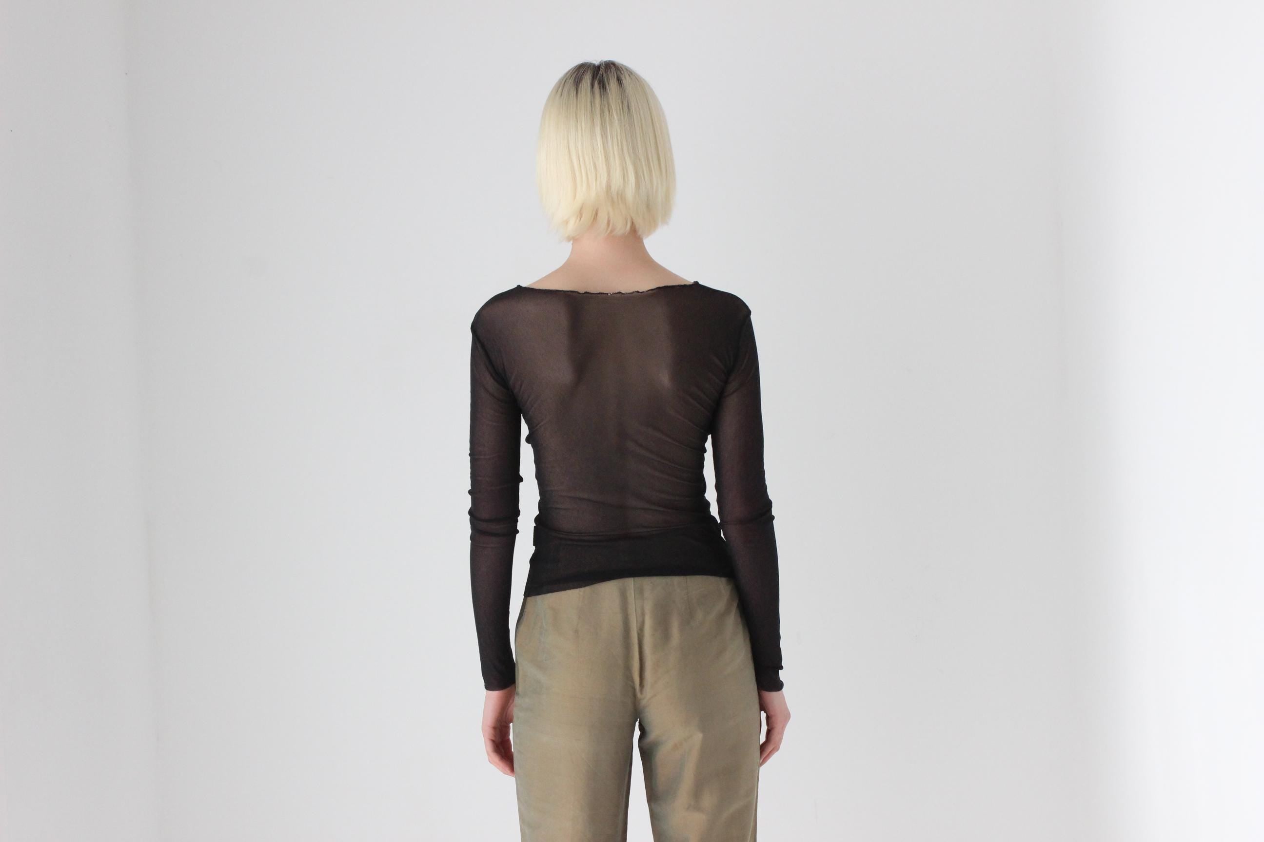 Y2K Mesh Top by Cult Italian Label Sisley