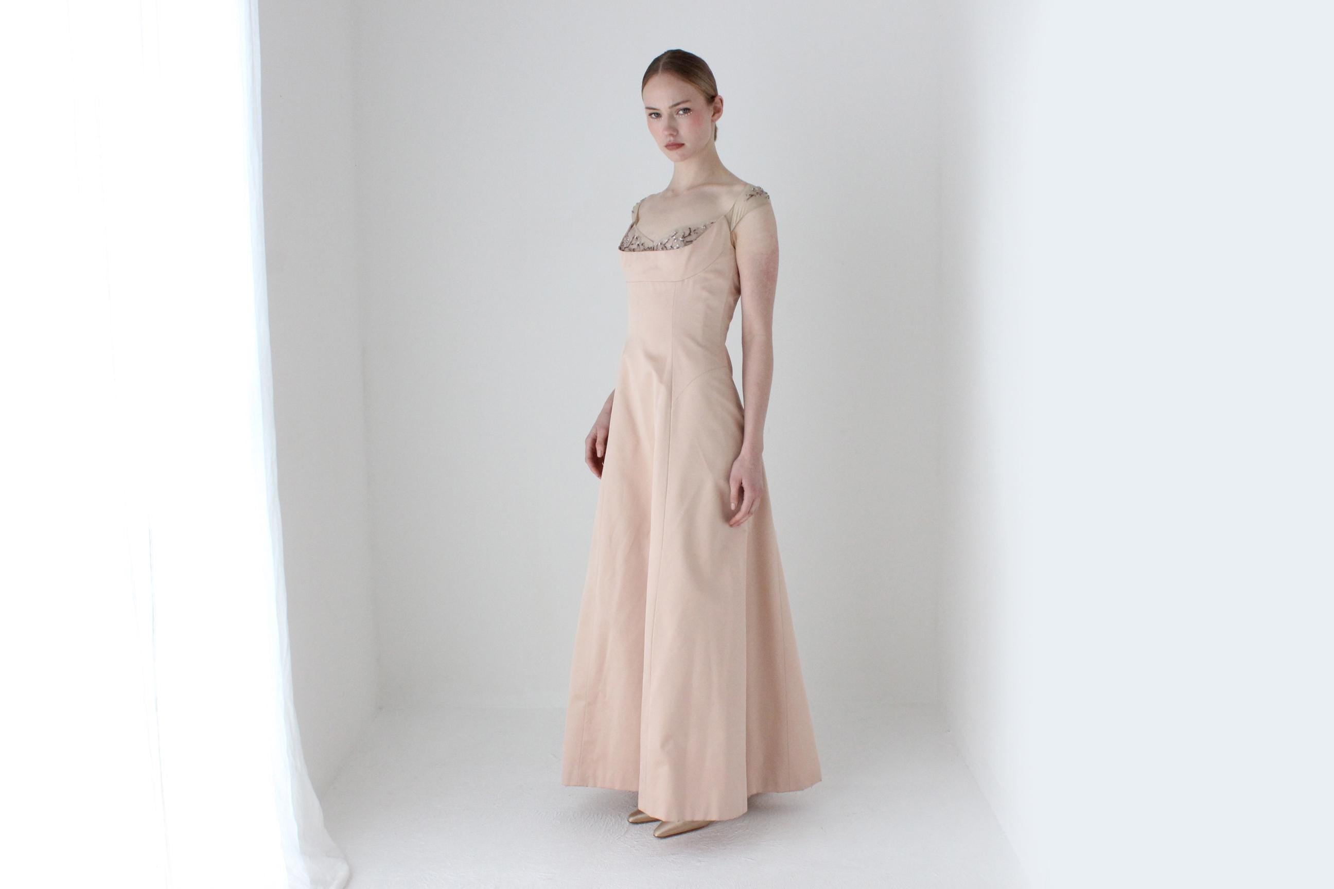 1990s Richard Tyler Couture Silk Renaissance Gown