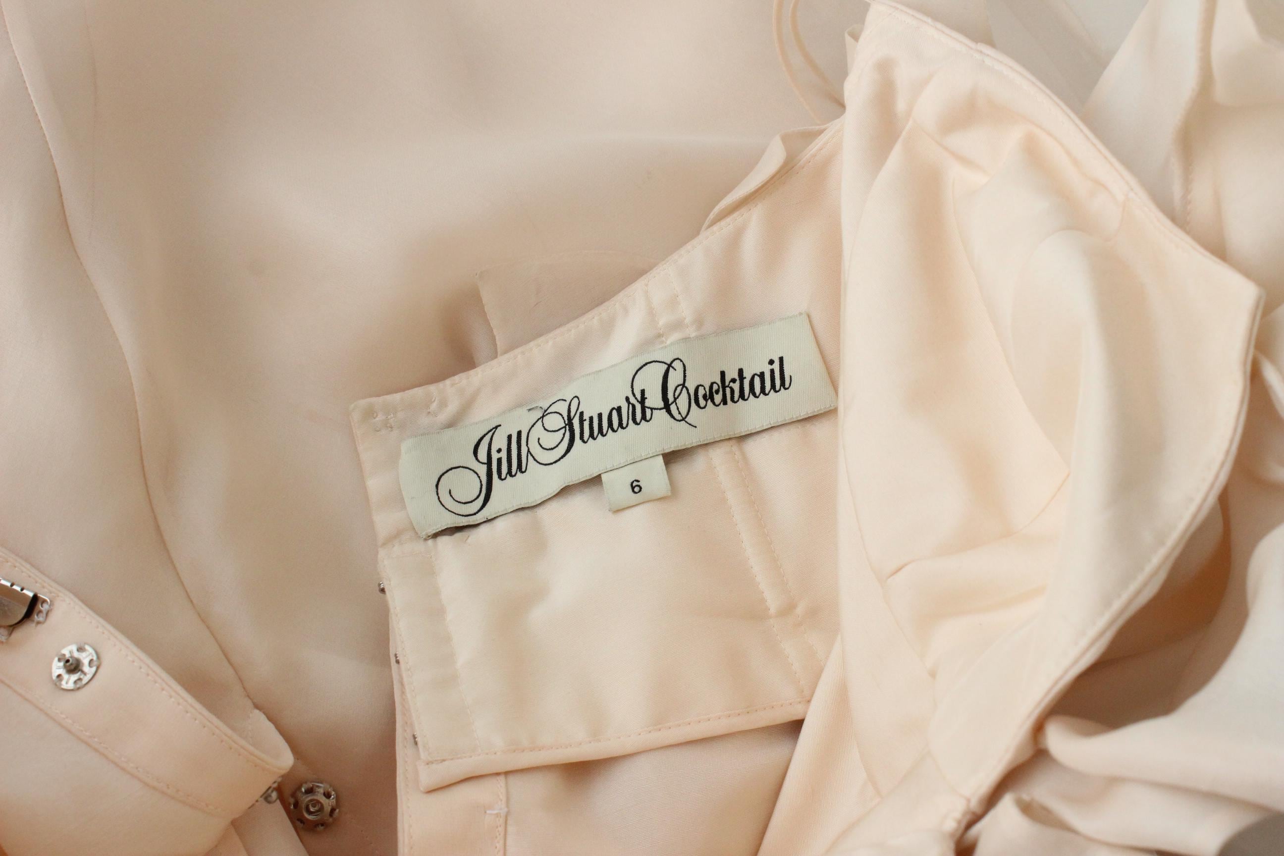 2000s Jill Stuart Sculptural Silk Organza Bridal Blossom Mini