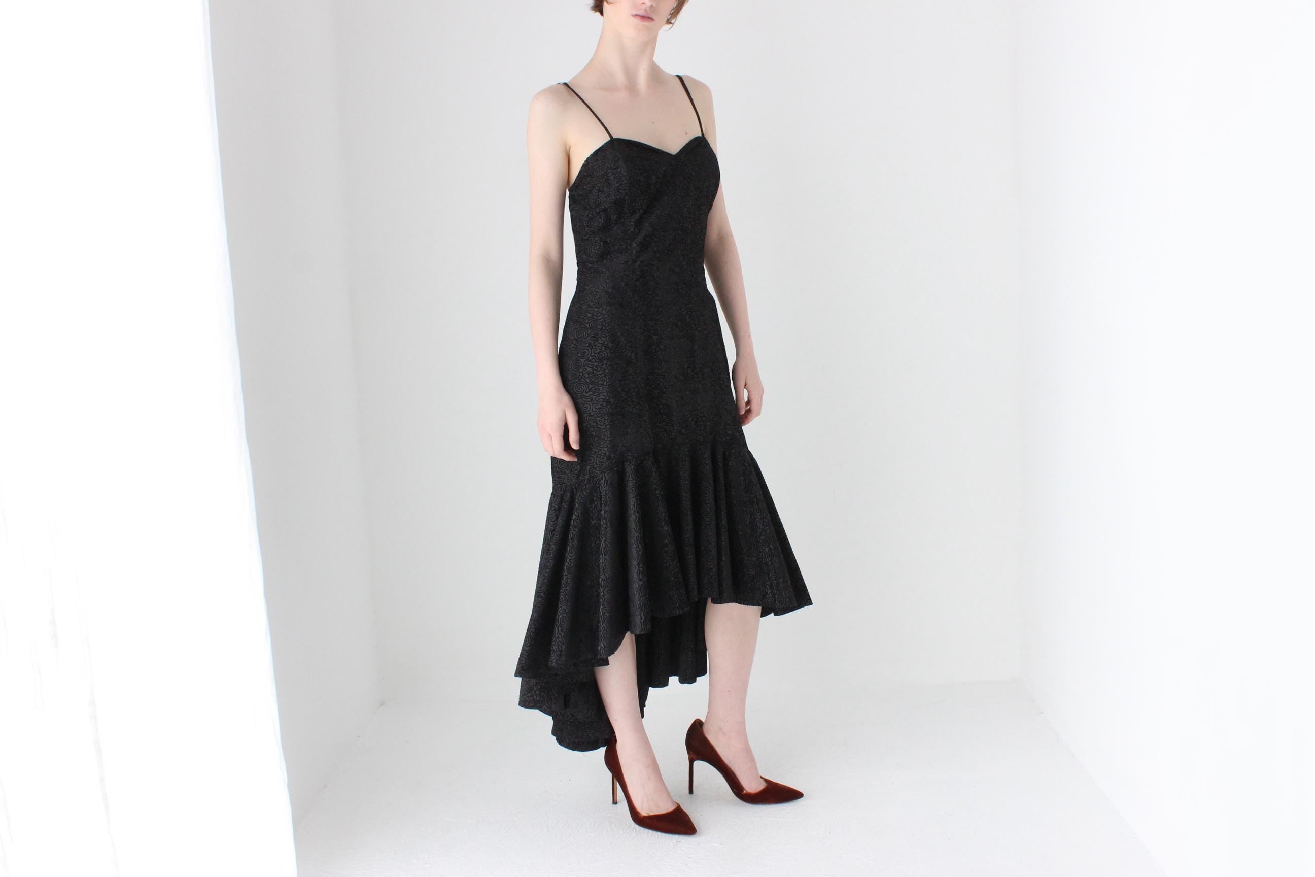 80s Bombshell Taffeta Bustier Hourglass Dress