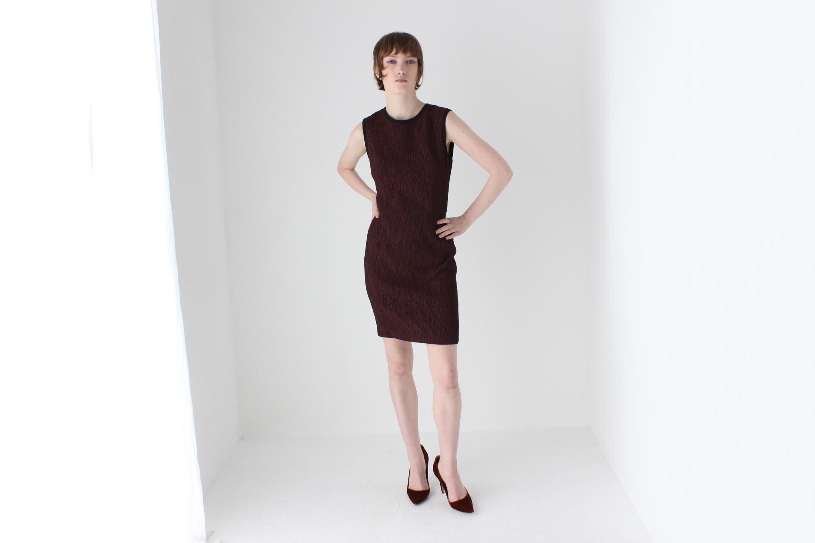 2000s Dolce & Gabbana Textural Aubergine Minimal + Chic Mini