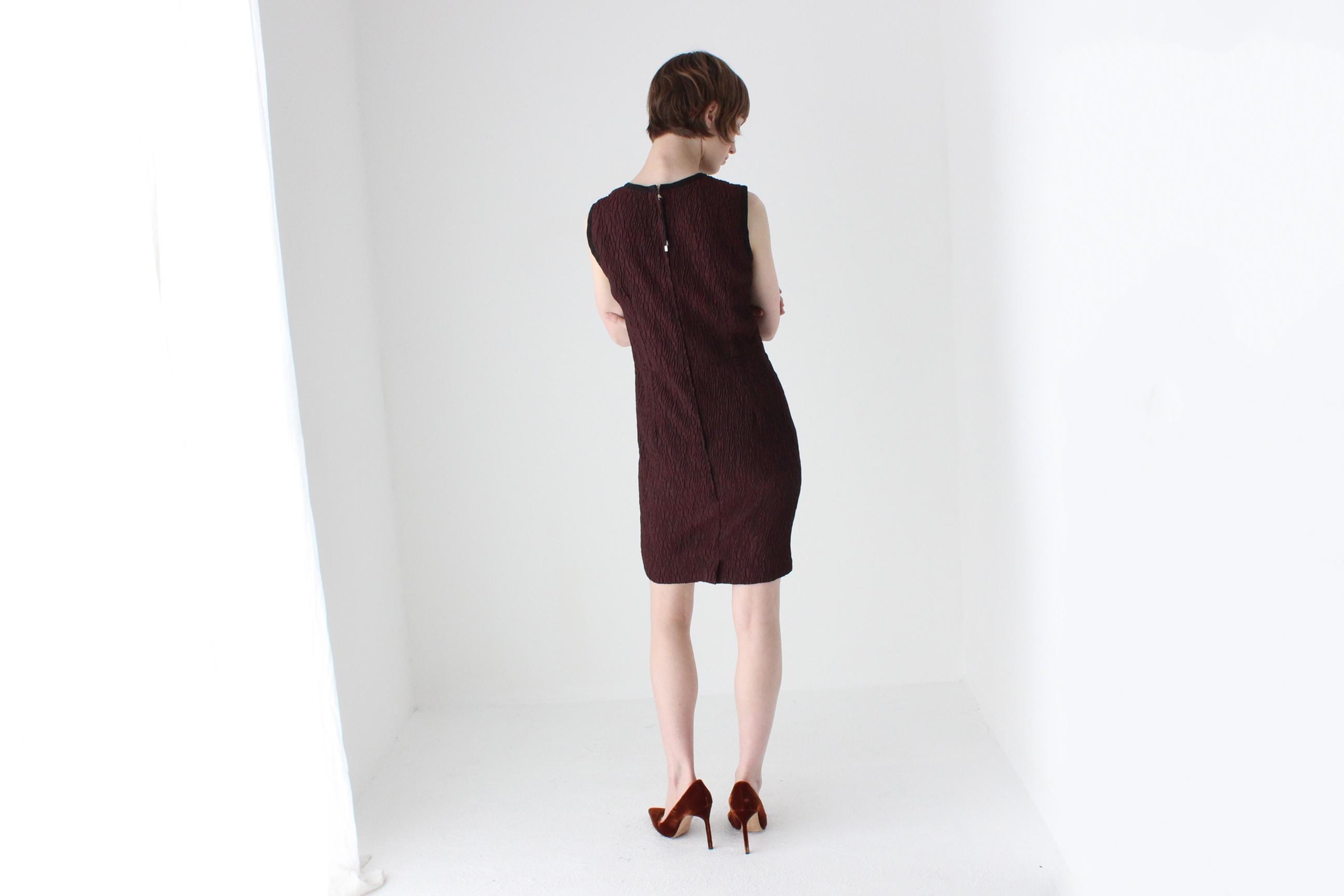 2000s Dolce & Gabbana Textural Aubergine Minimal + Chic Mini