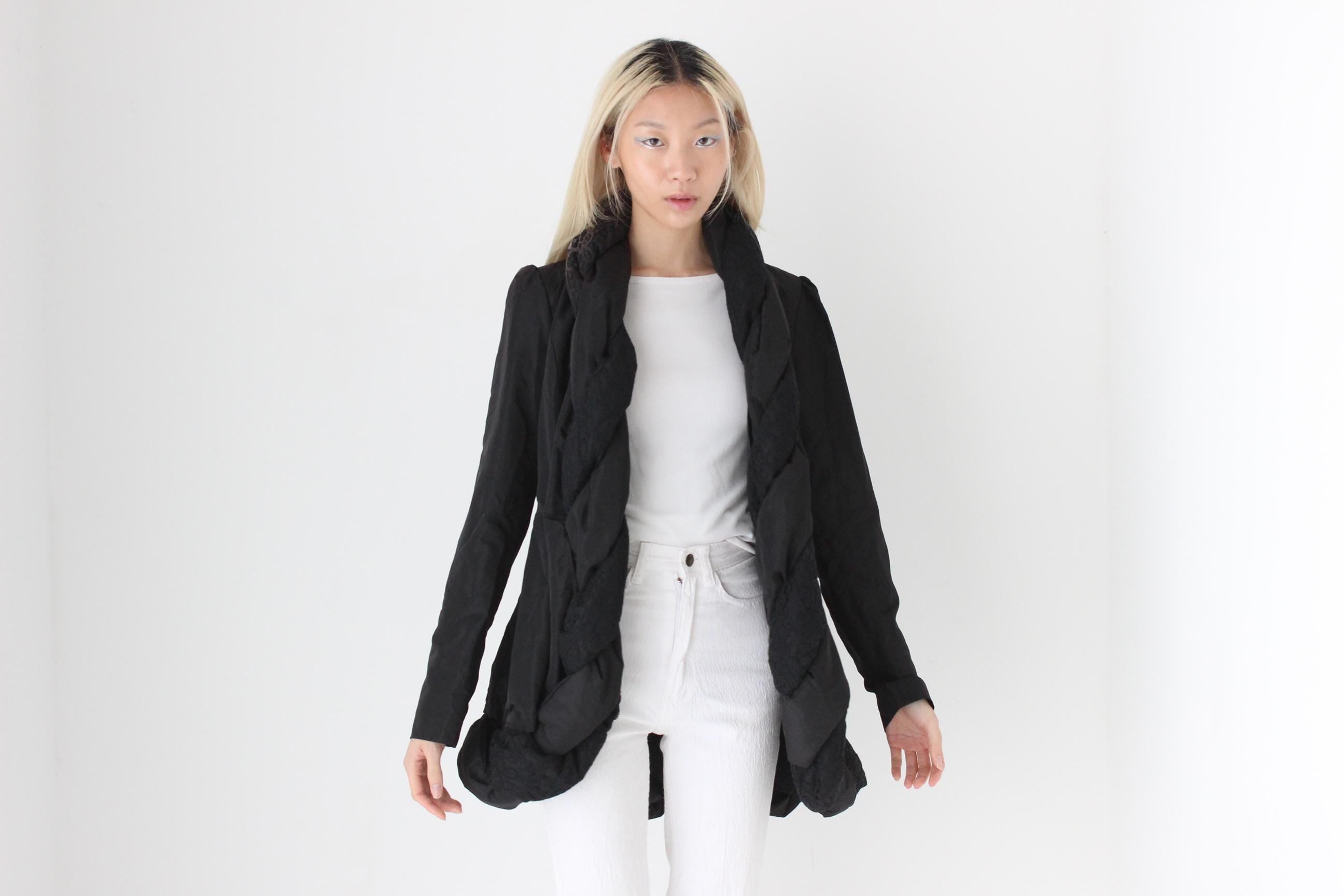 FUTURISM Y2K Braided Puffer Coat
