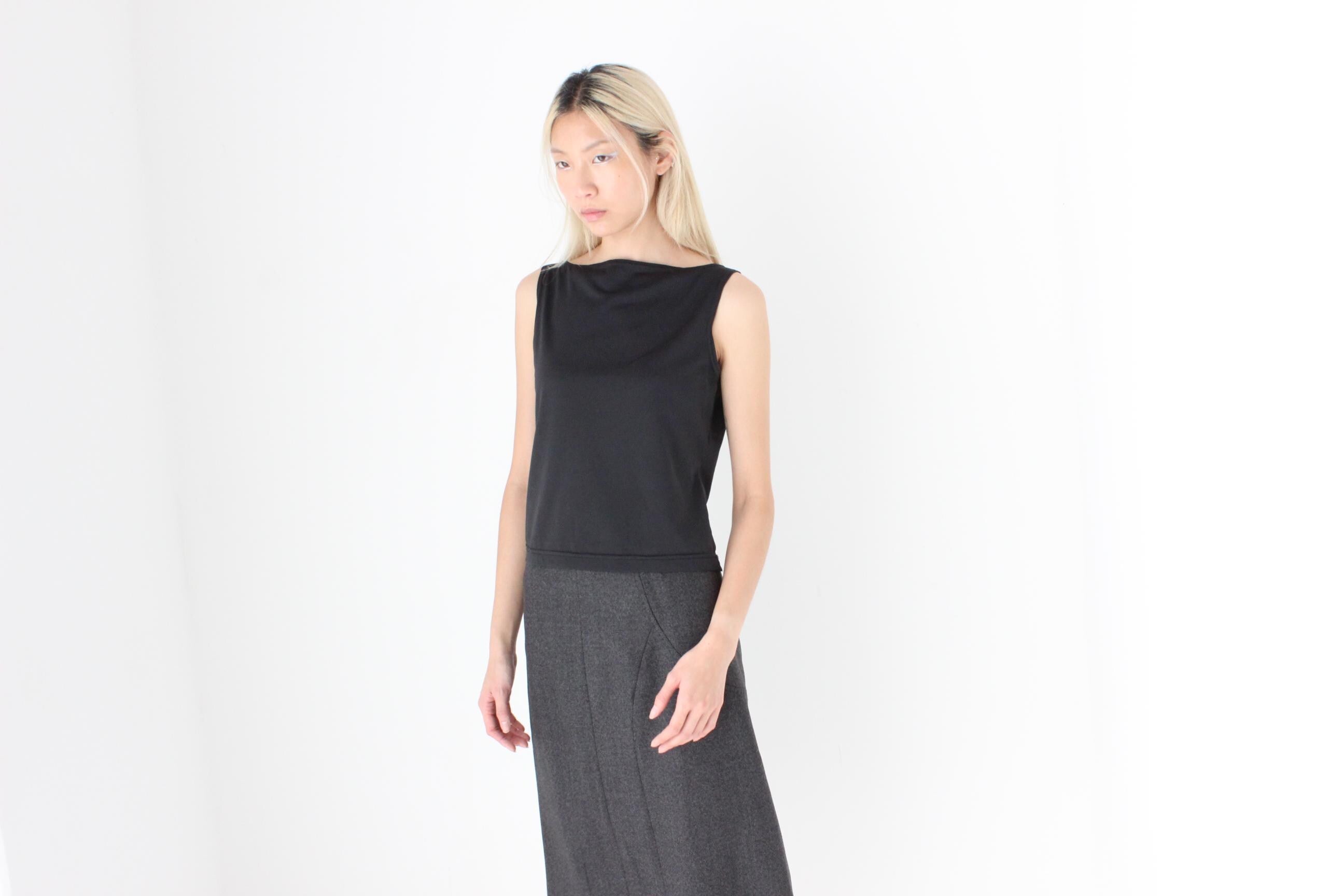 FUTURISM 90s Minimal High Neck Tank