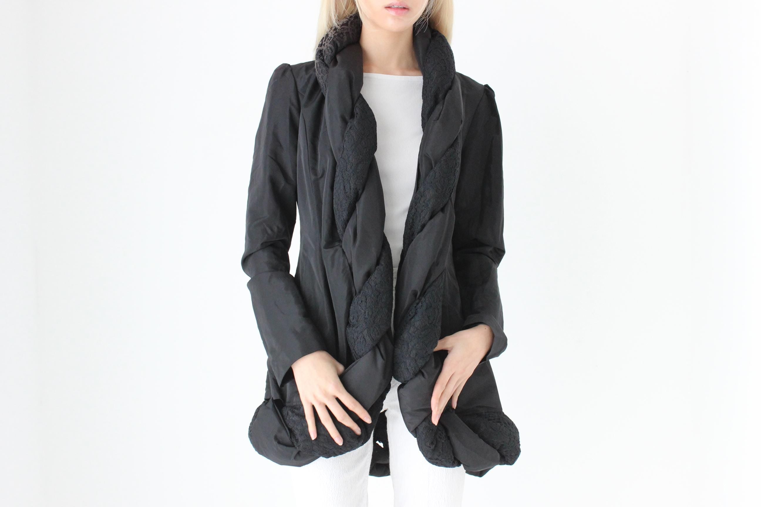 FUTURISM Y2K Braided Puffer Coat