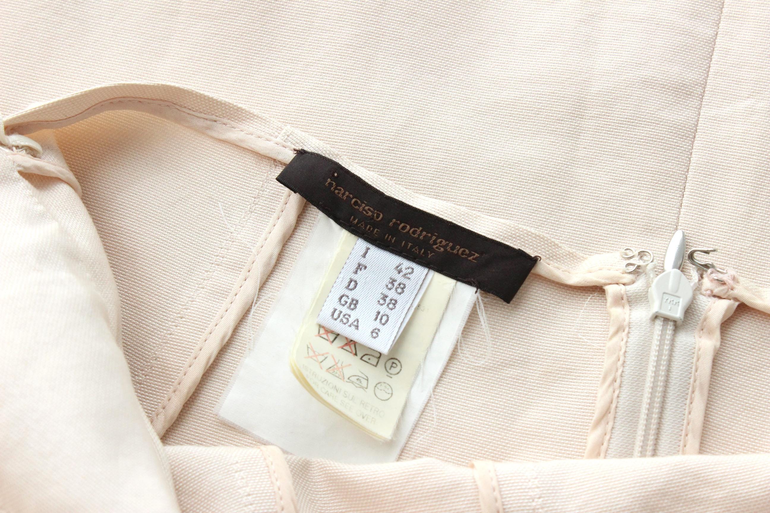 FUTURISM Y2K Narcisco Rodriguez Blush Tone Denim Dress